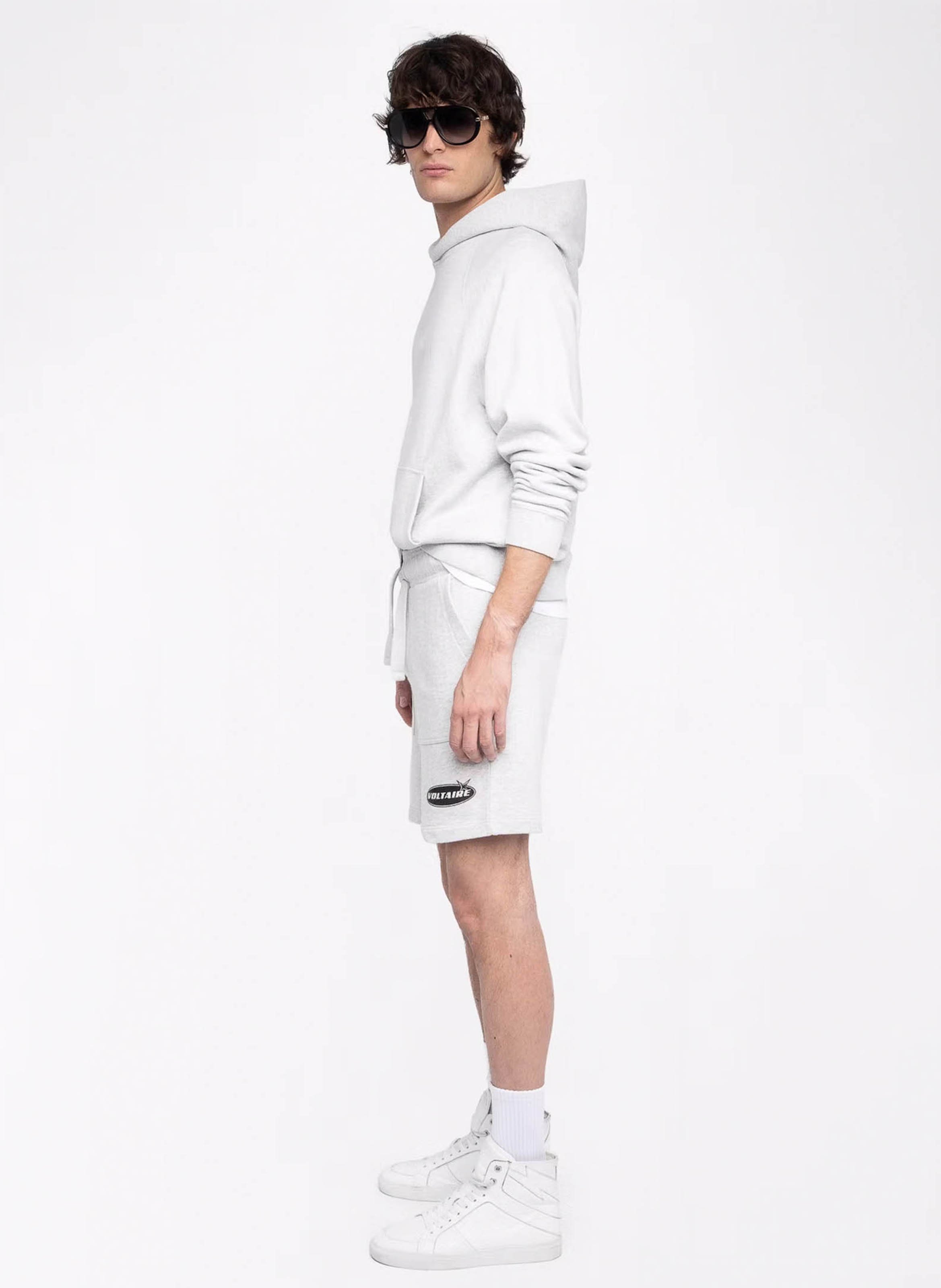 Short droit en coton pablo ZADIG&VOLTAIRE Gris