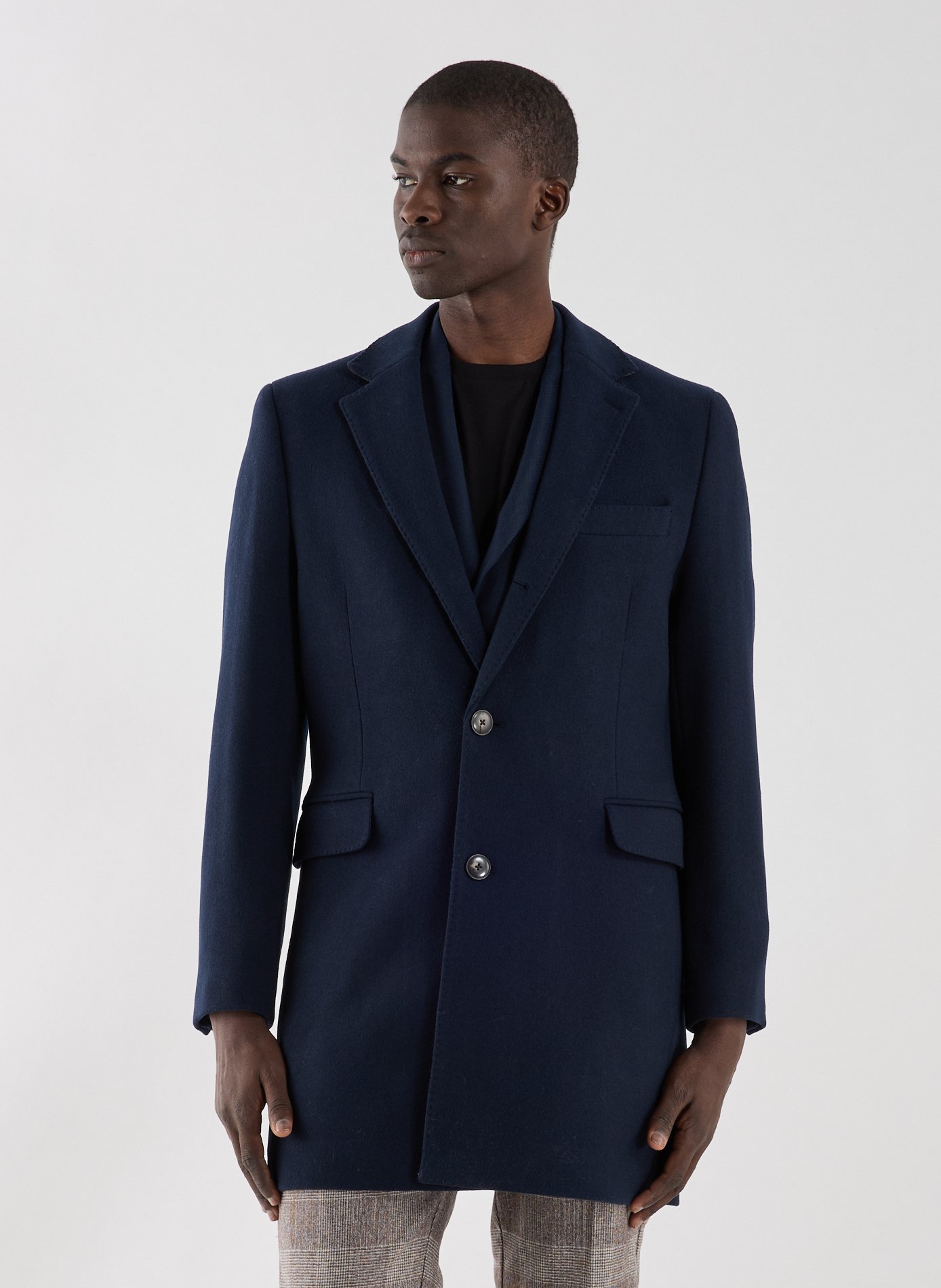 Wool blend Coat HACKETT Blue