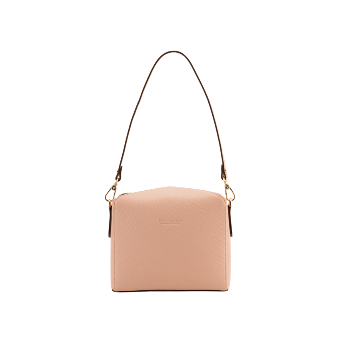 Cassetta cuir - sac porté travers POURCHET Rose