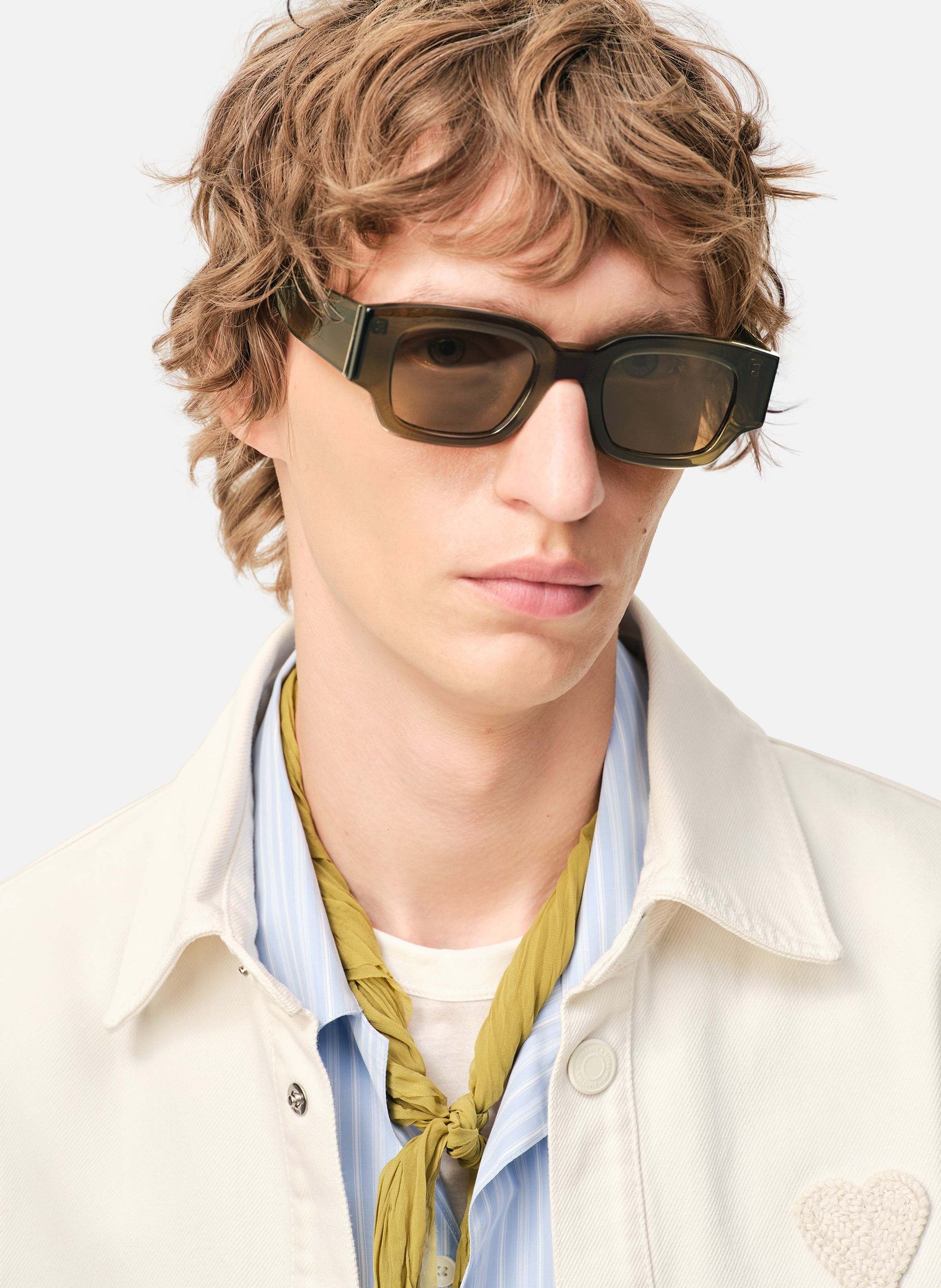 Lunettes de soleil 75001 en acétate unisexes AMI PARIS Vert