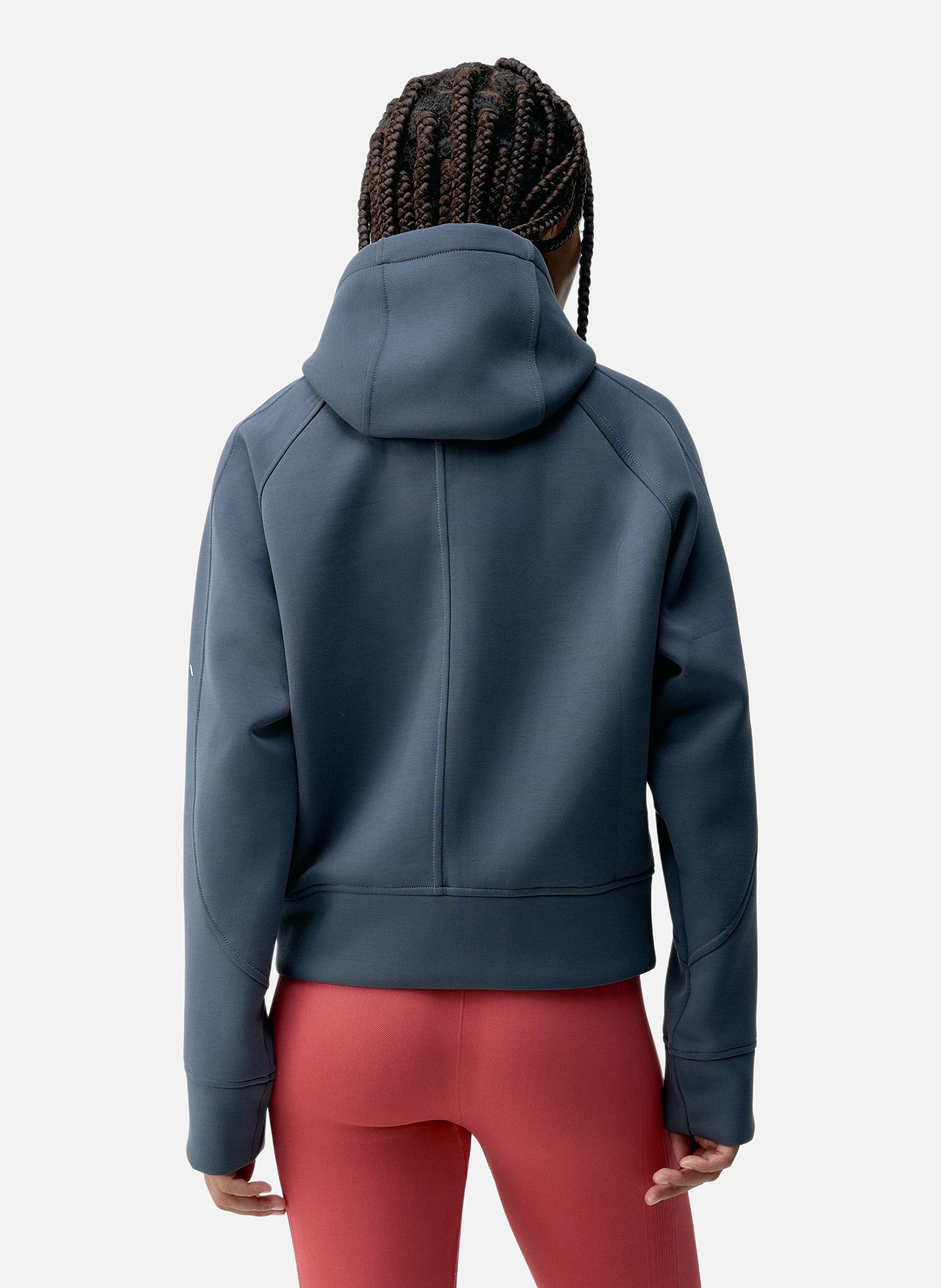 Sweat de sport à capuche zippé performance elsa BORN LIVING YOGA Bleu