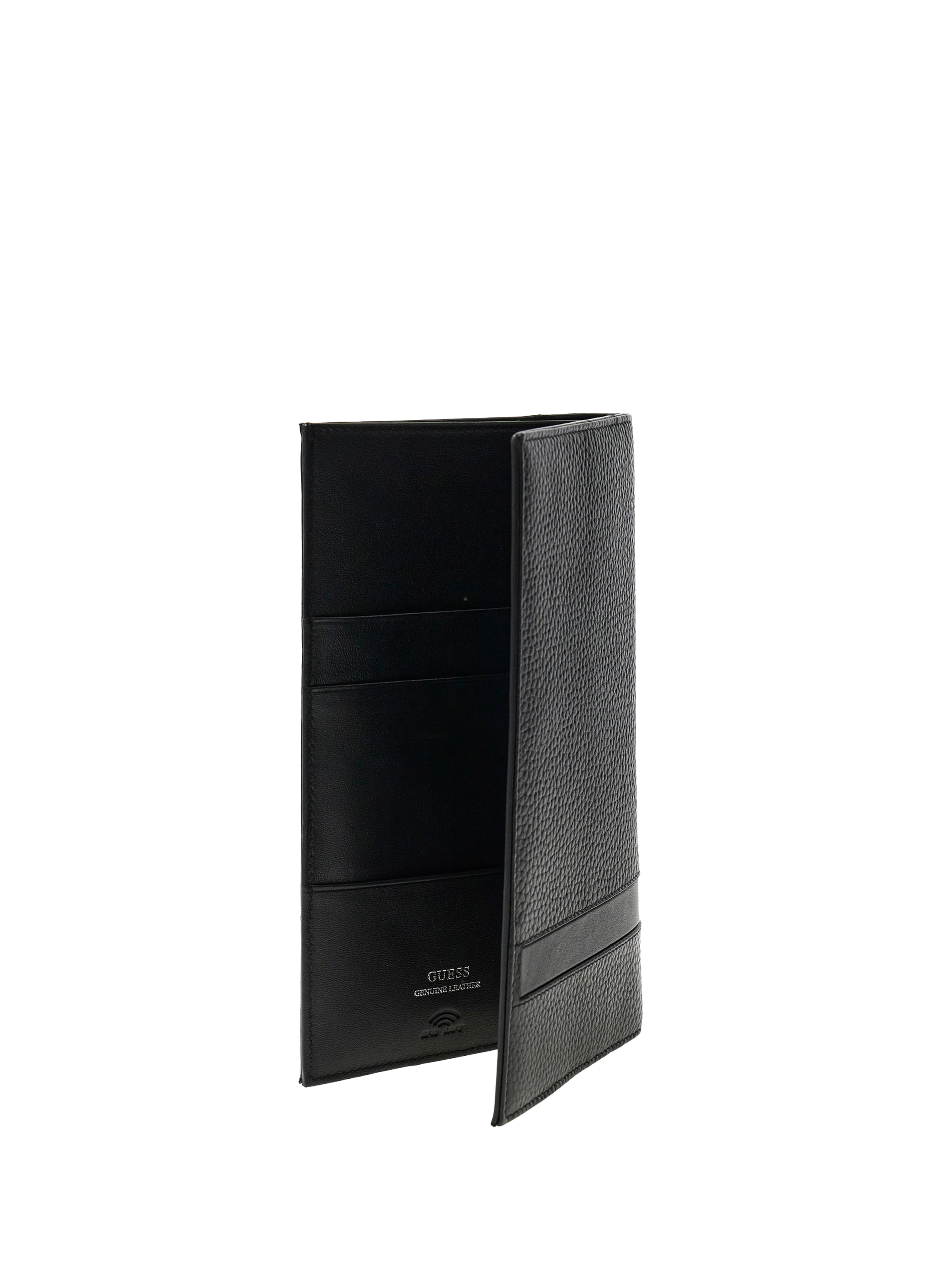 Multi-compartment leather wallet GUESS Black