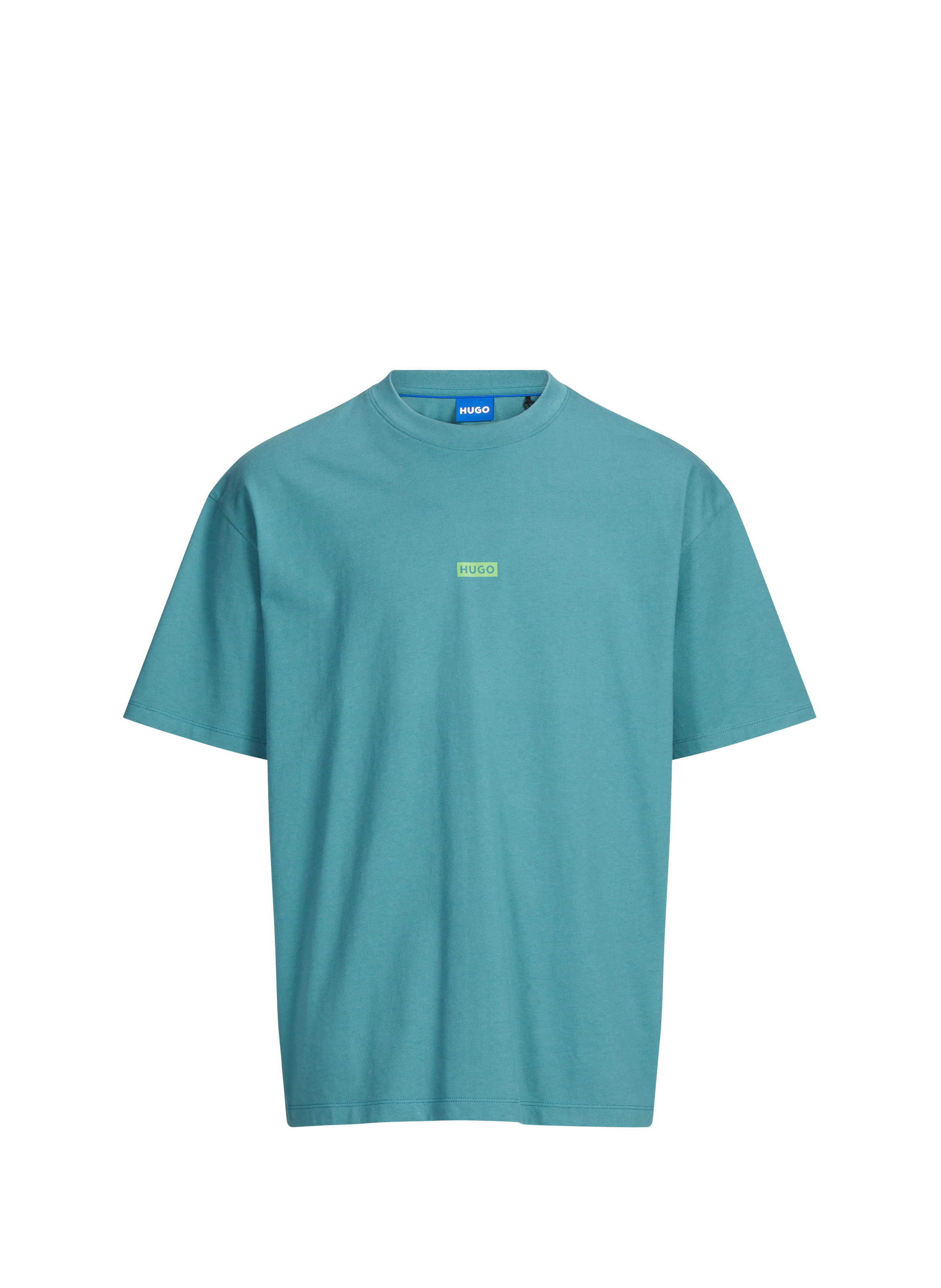 Short-sleeve printed cotton T-shirt  HUGO BLUE Blue