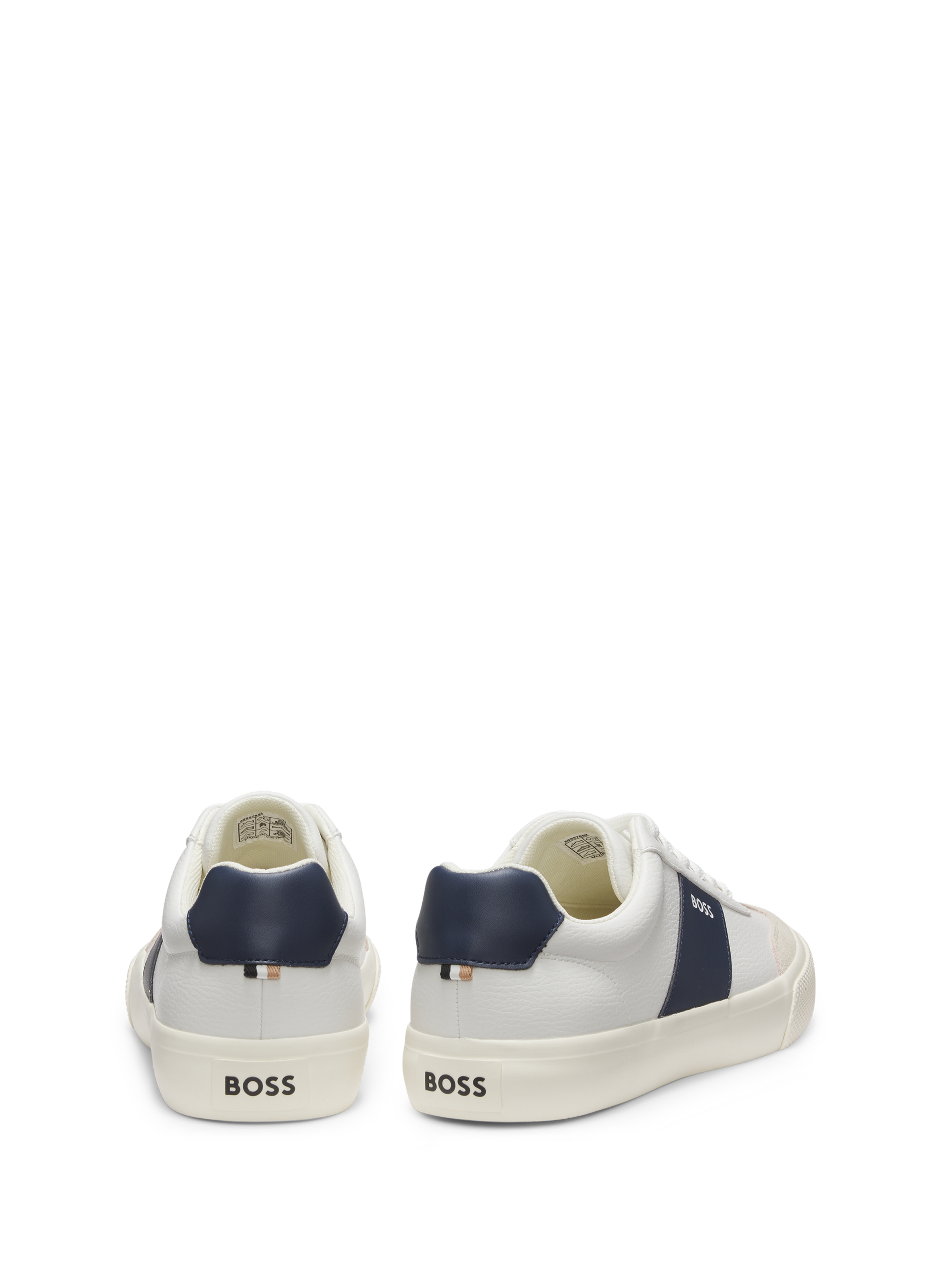 Baskets basses à logo HUGO BOSS Blanc
