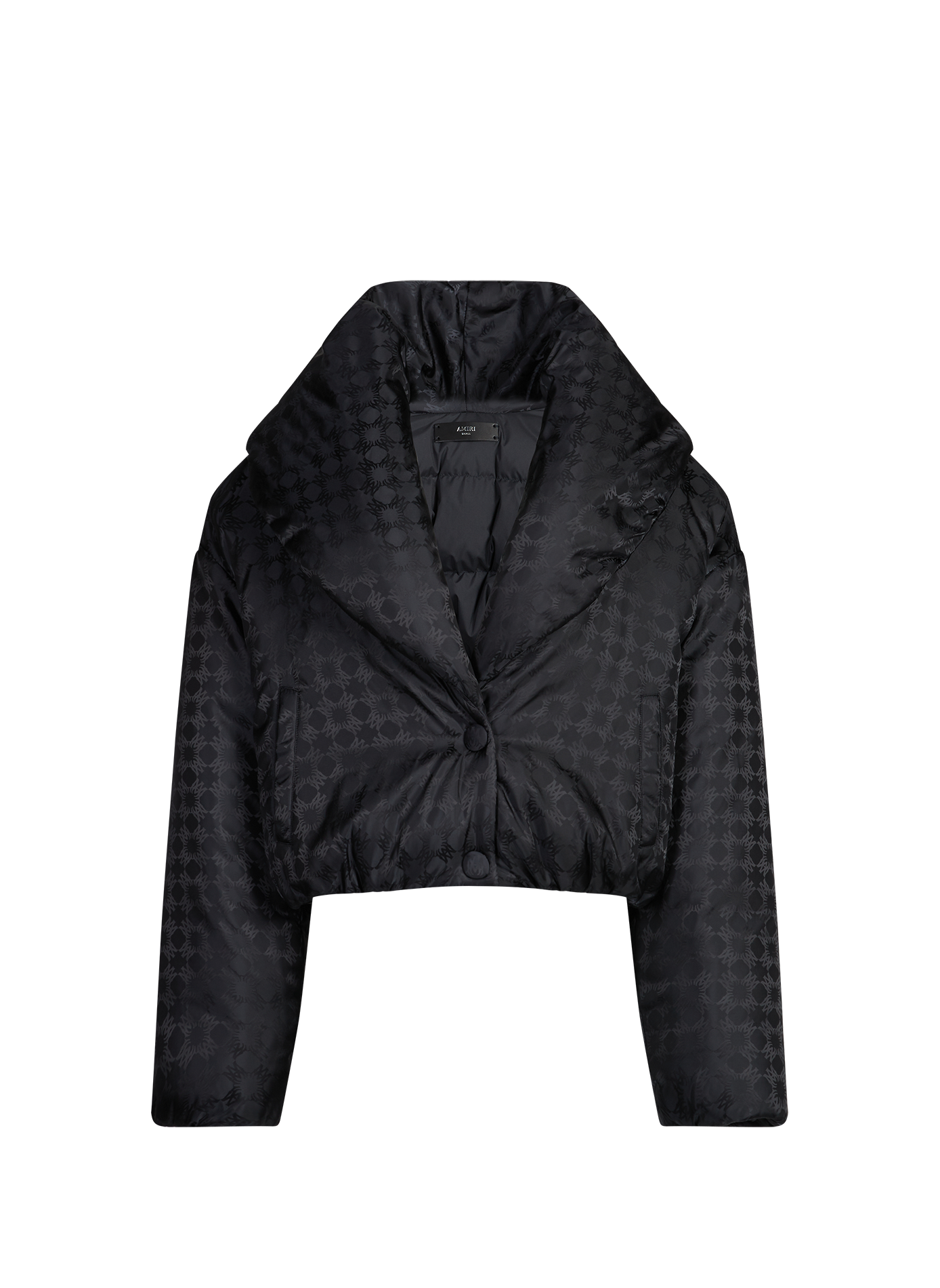 Oversized Hooded Logo Jacket AMIRI Black