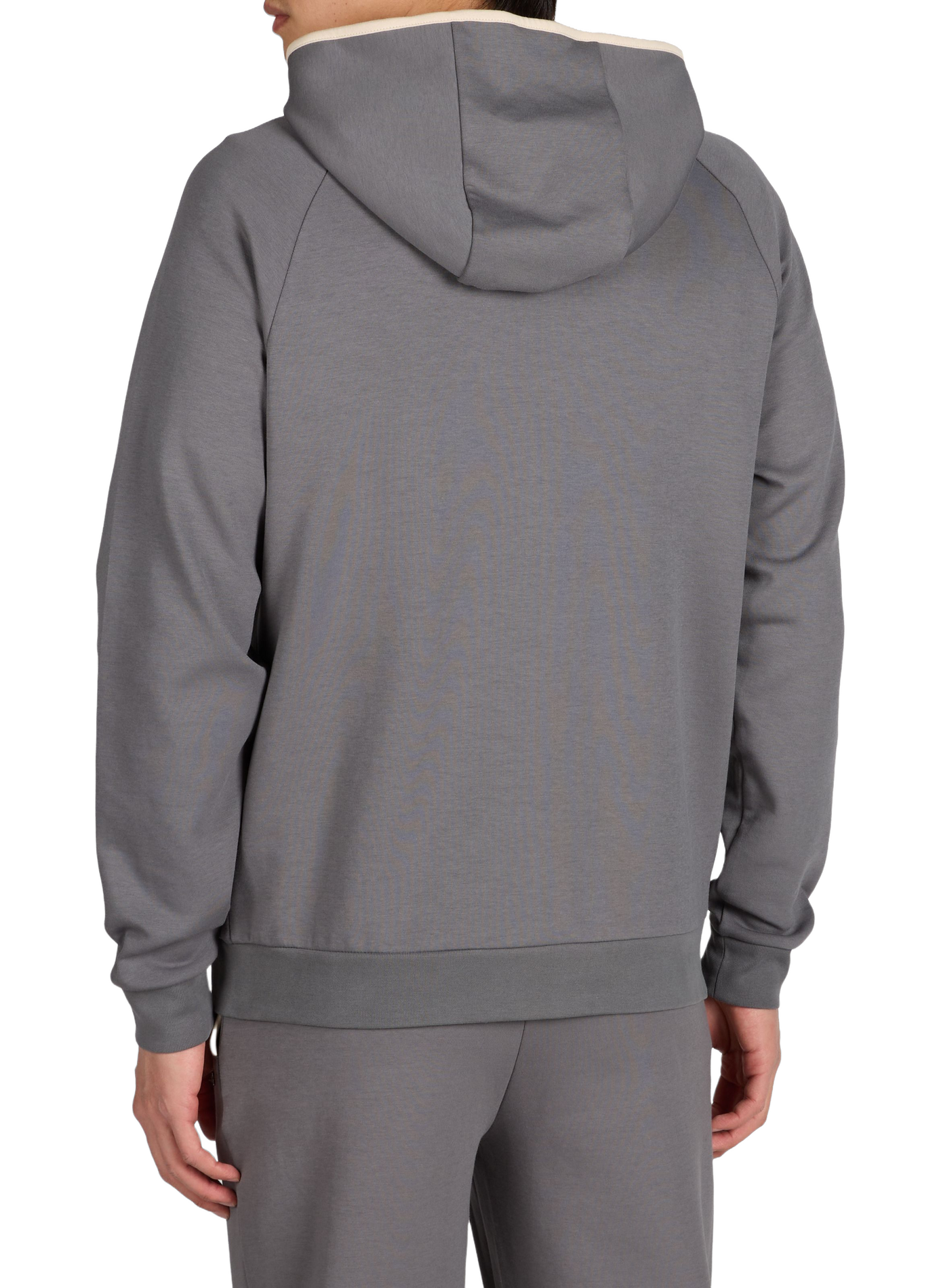 Gilet à capuche en coton mélangé BOSS Gris