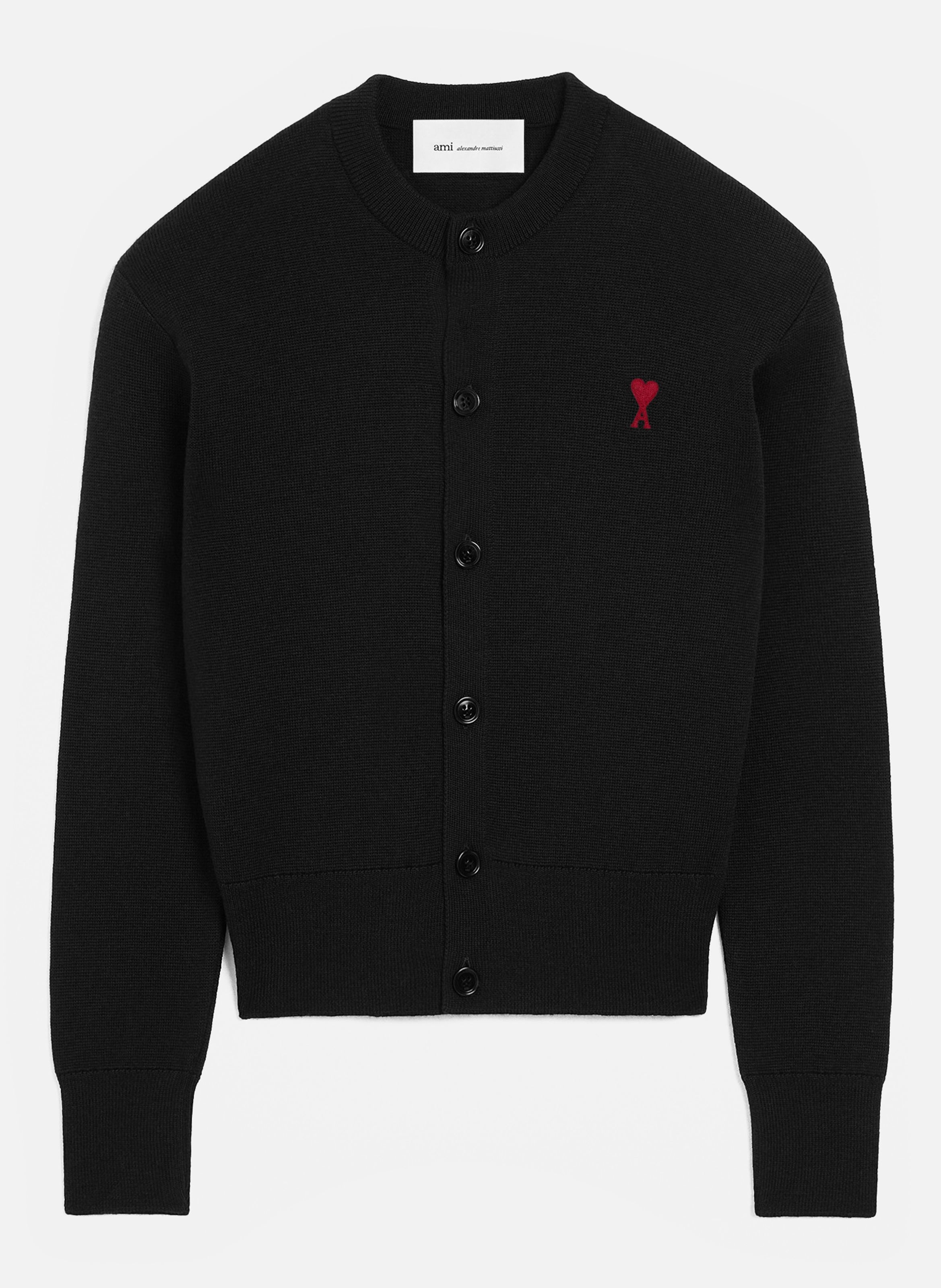 Cardigan Ami De Coeur En Laine AMI PARIS Noir