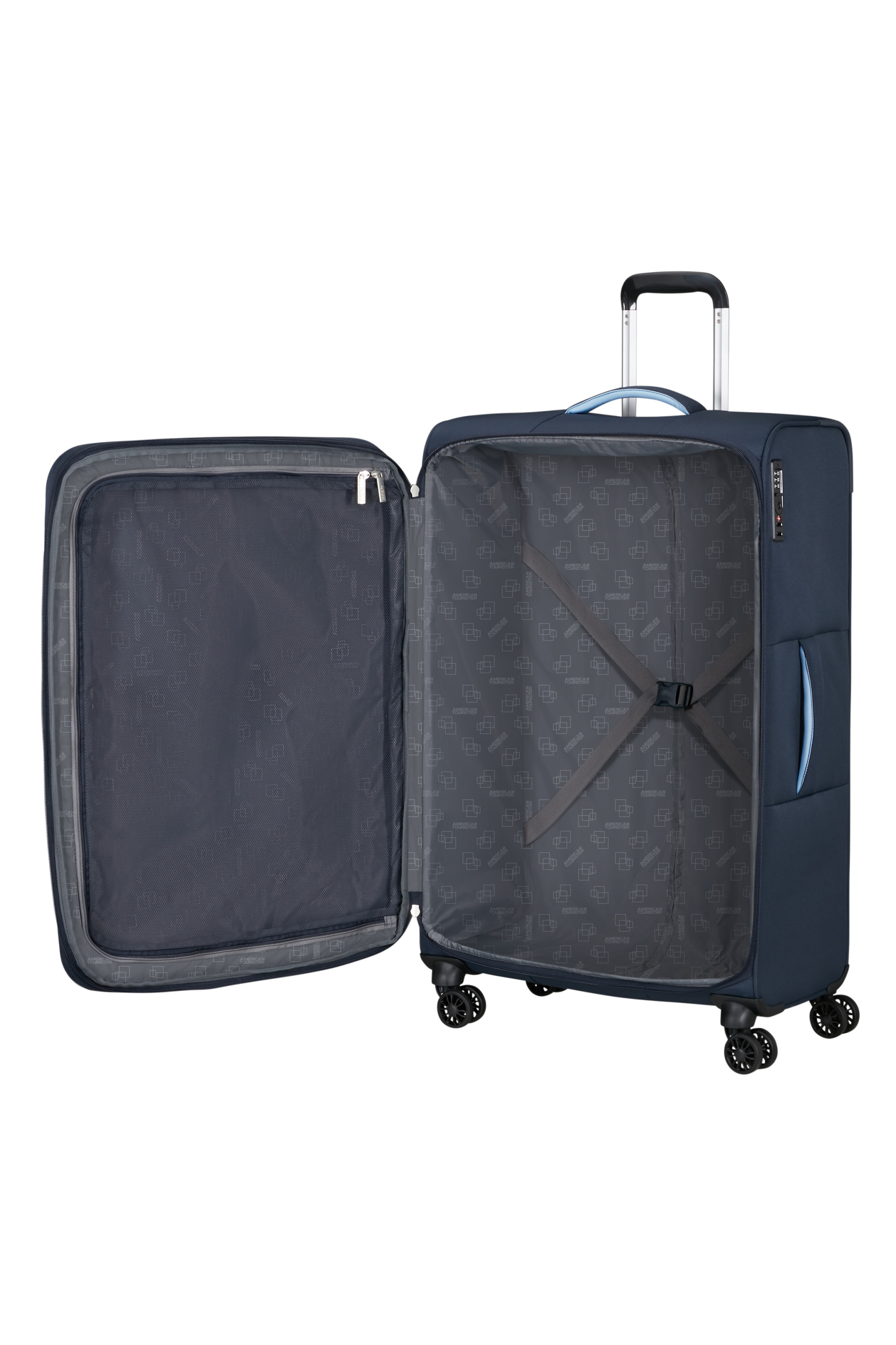 Cloudrider valise 4 roues taille l AMERICAN TOURISTER Bleu