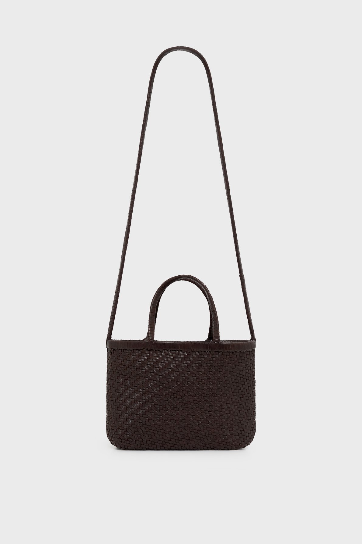 Petit sac à main en cuir tressé - gaby PABLO Marron