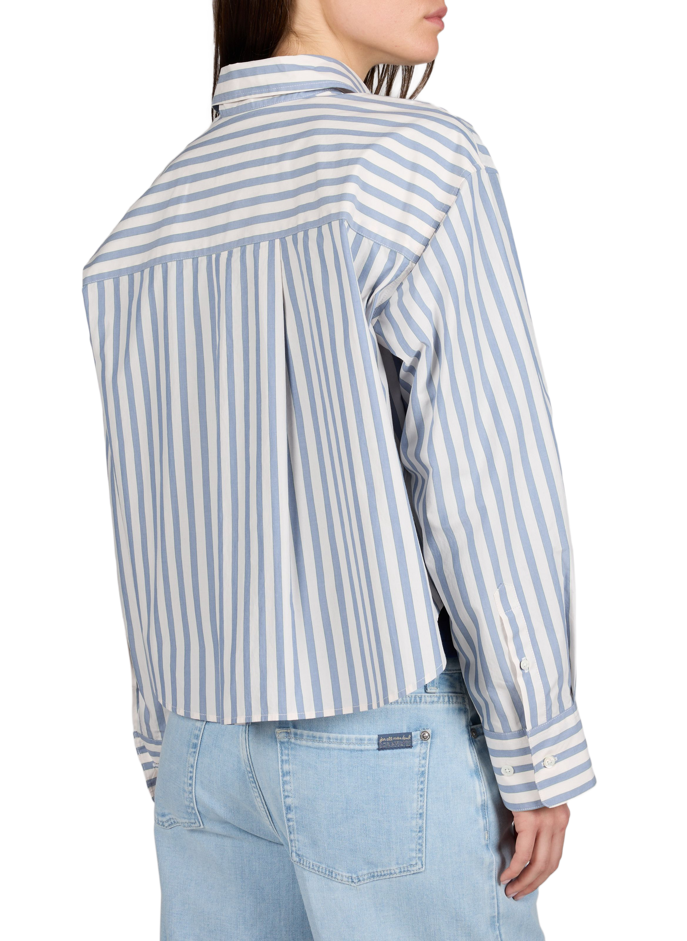 Chemise Johan à rayures en coton BELLEROSE Bleu