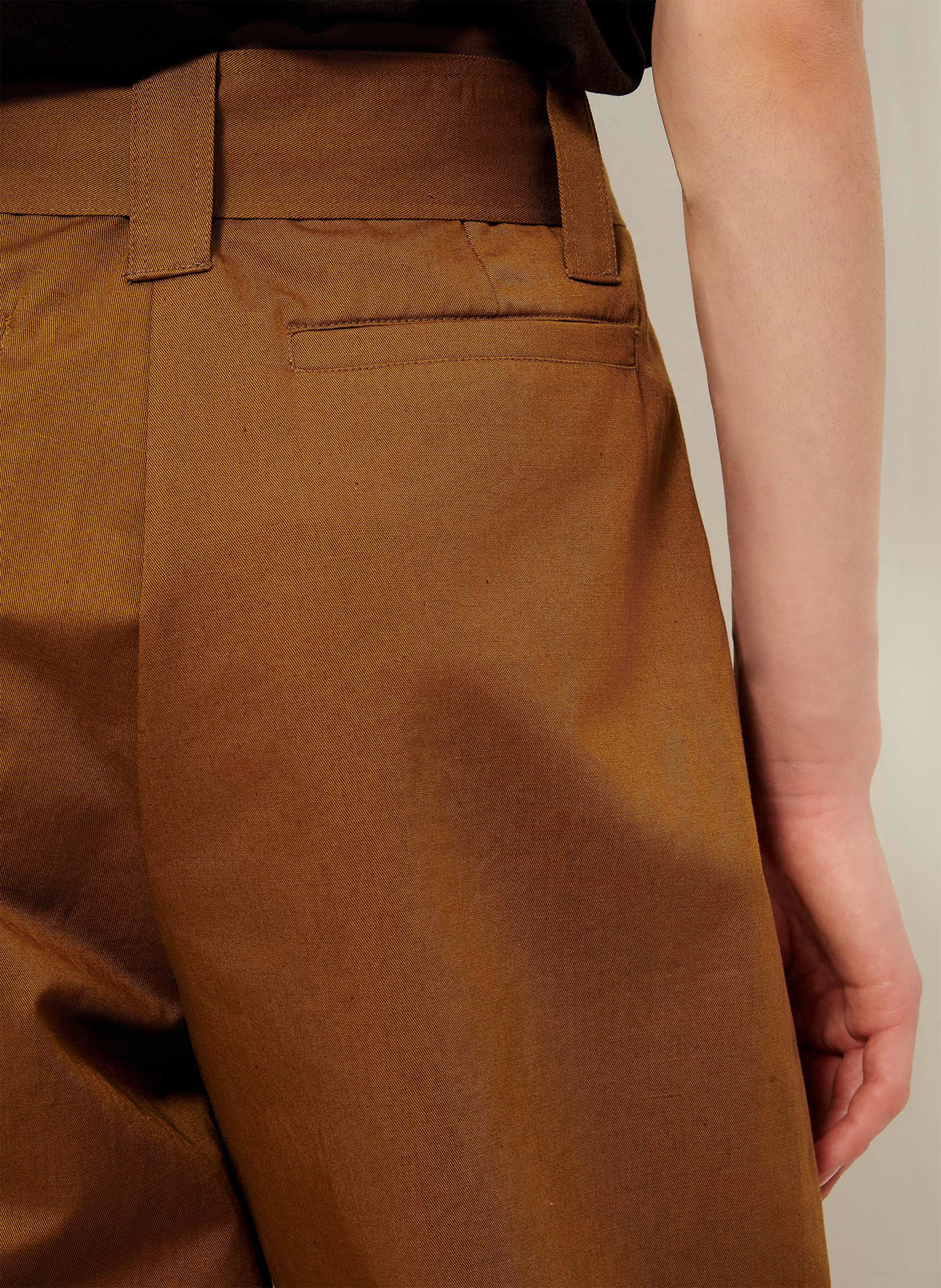 Pantalon large en coton mélangé riva SESSUN Marron