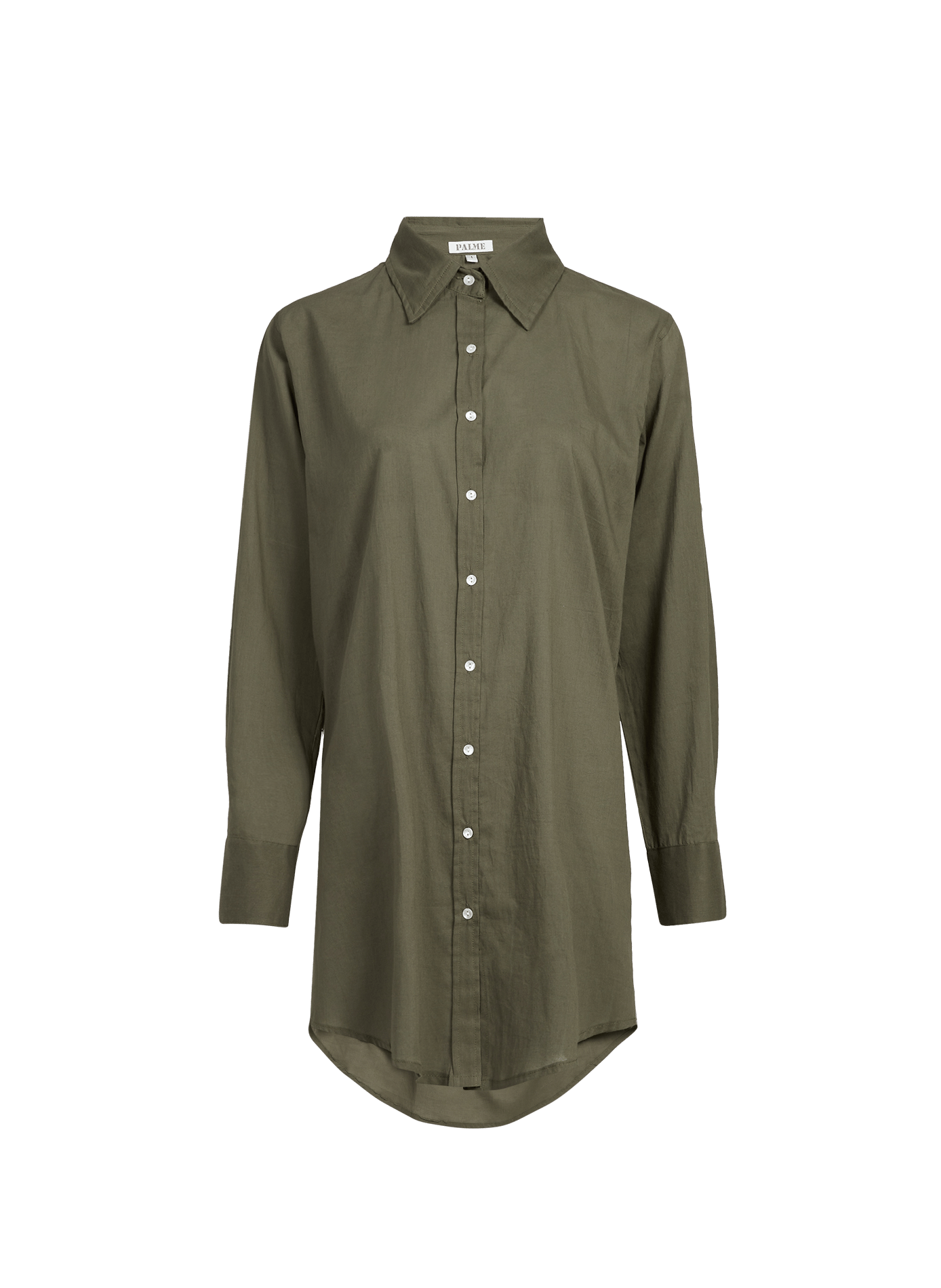 Chemise ample à col classique en coton SAISON 1865 Kaki