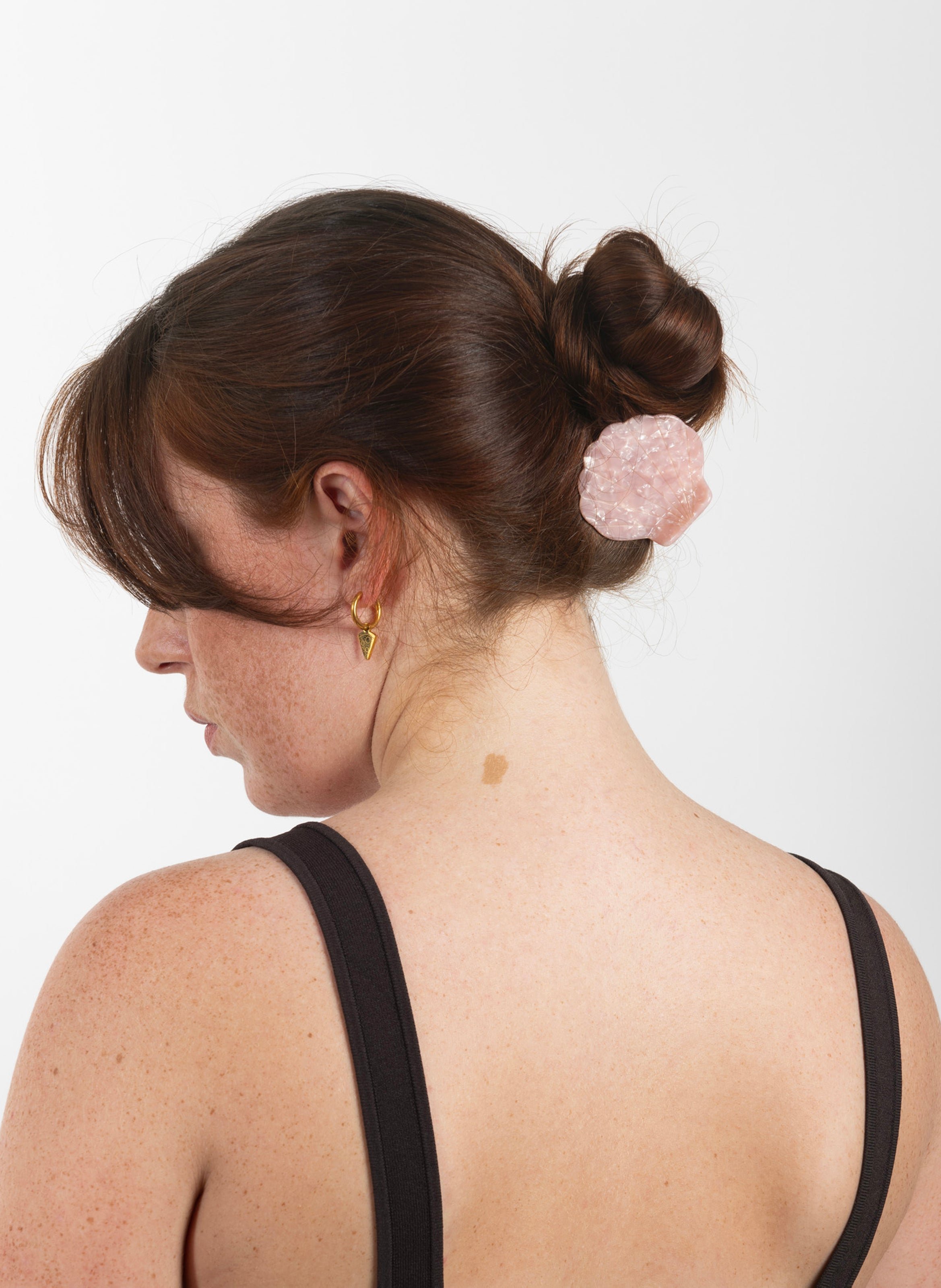 Pince à cheveux mermaid en acétate de cellulose KURAGE GINZA Rose