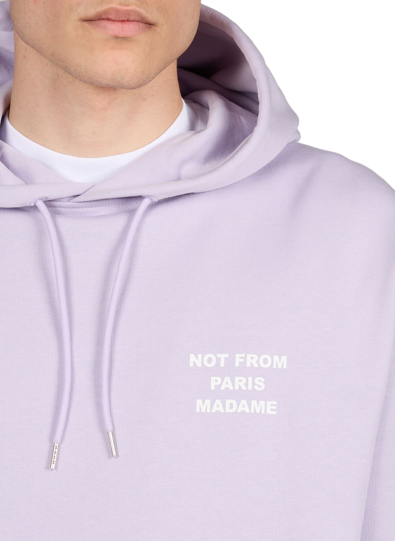 Cotton Hooded Sweatshirt DROLE DE MONSIEUR Purple