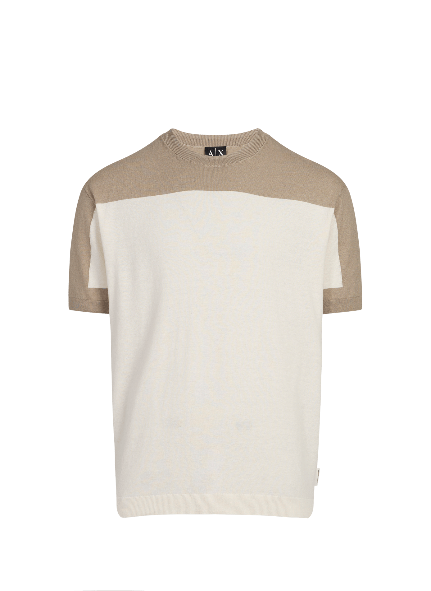 Short-sleeved linen and cotton sweater ARMANI EXCHANGE Multicolour