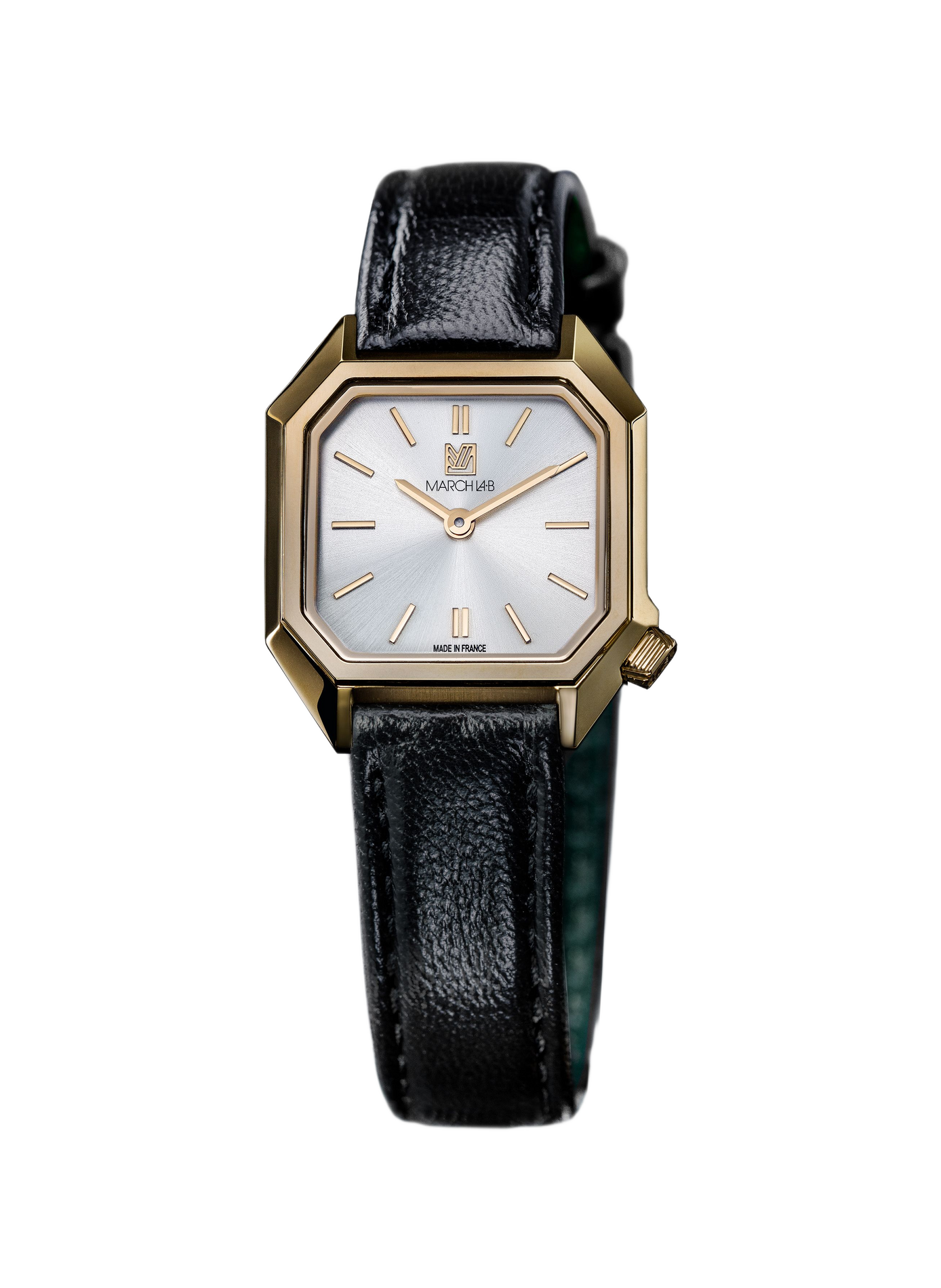 Montre Lady Mansart en cuir et acier inoxydable MARCH LAB Blanc