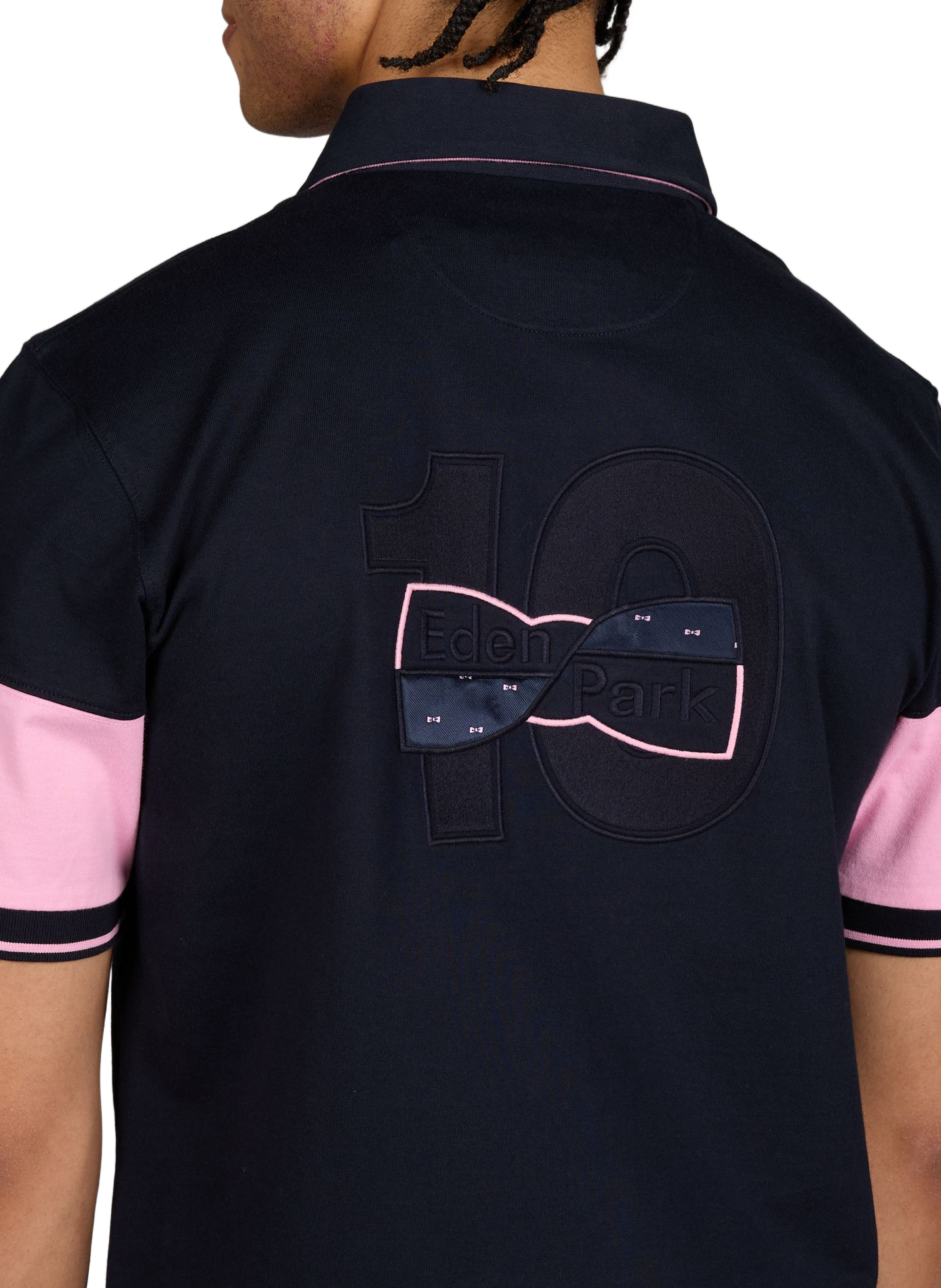 Polo à manches courtes en coton EDEN PARK Bleu