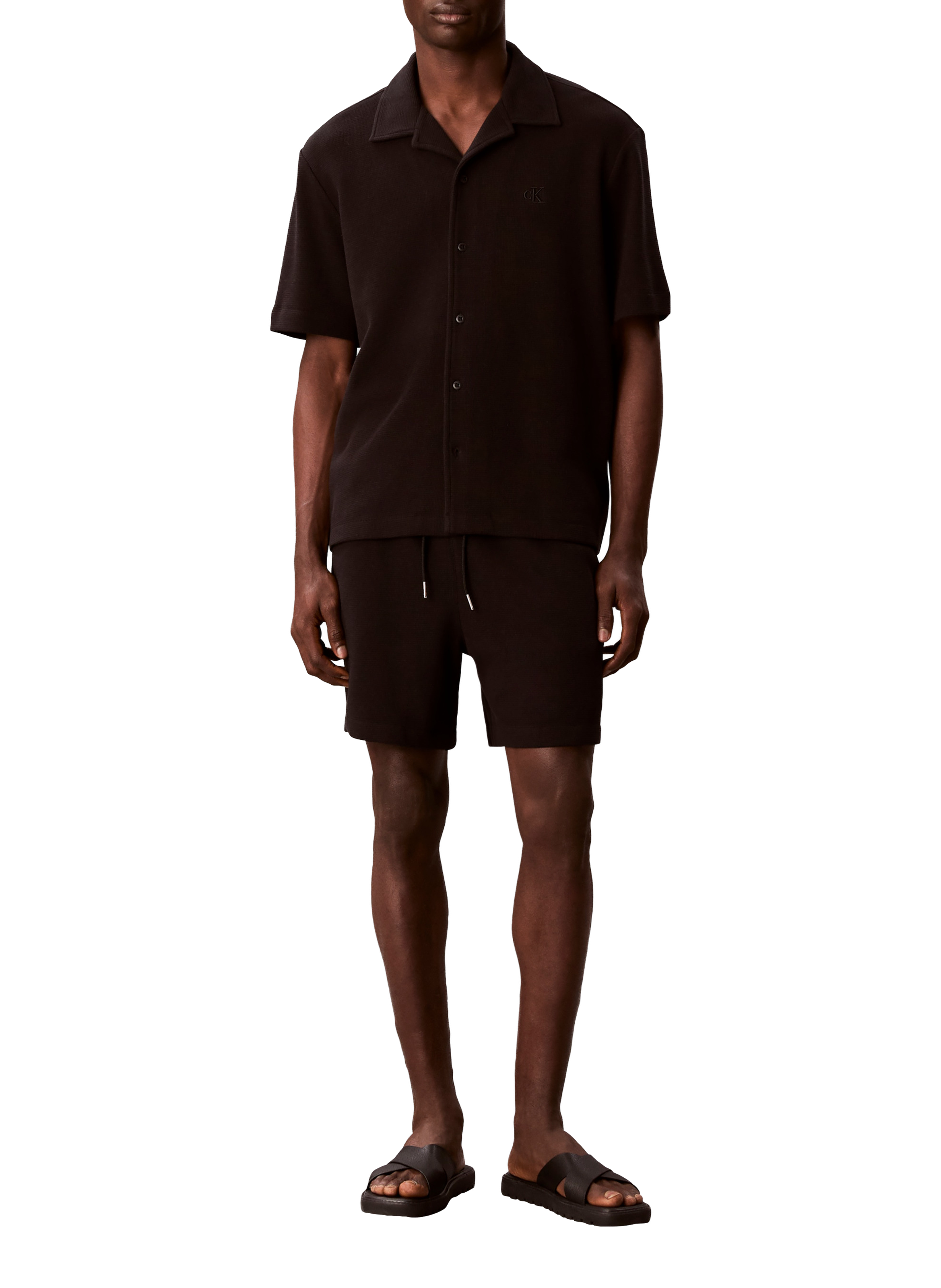 Short à taille élastique CALVIN KLEIN Noir