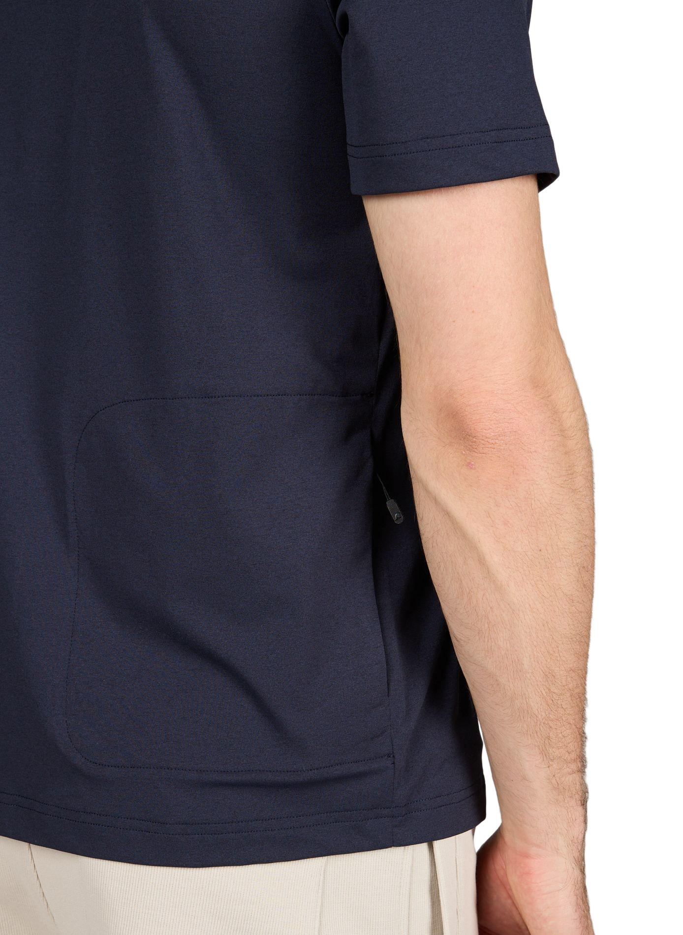 Short-sleeved polo shirt with logo K-WAY Blue