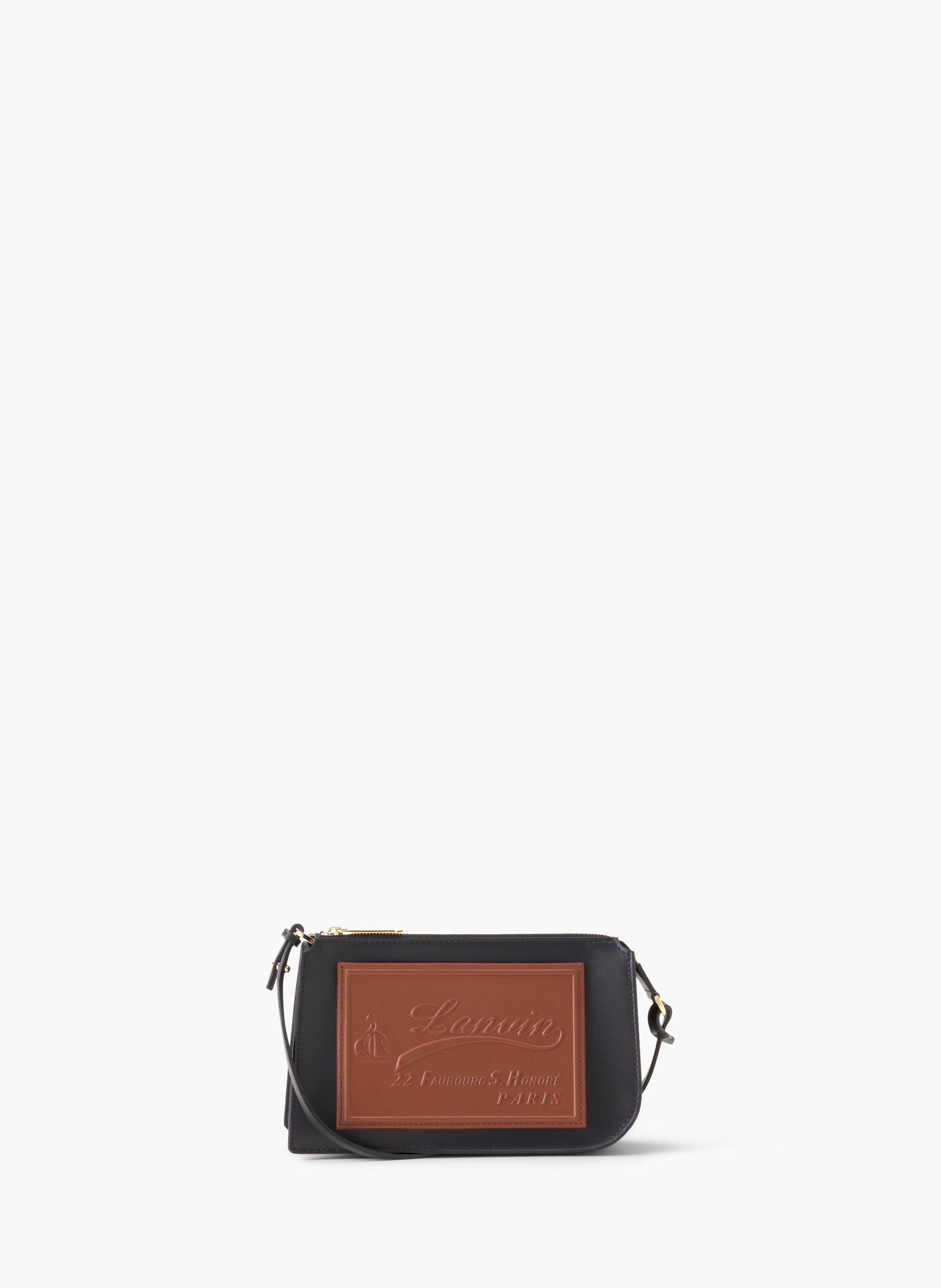 Compagnon pochette en cuir LANVIN Noir