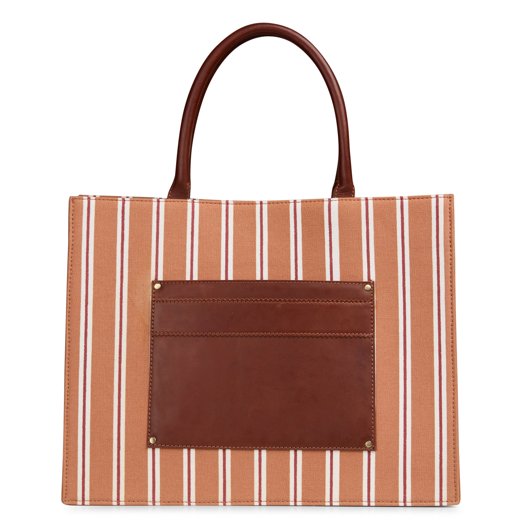 Sac cabas en coton matt MAISON 123 Rouge