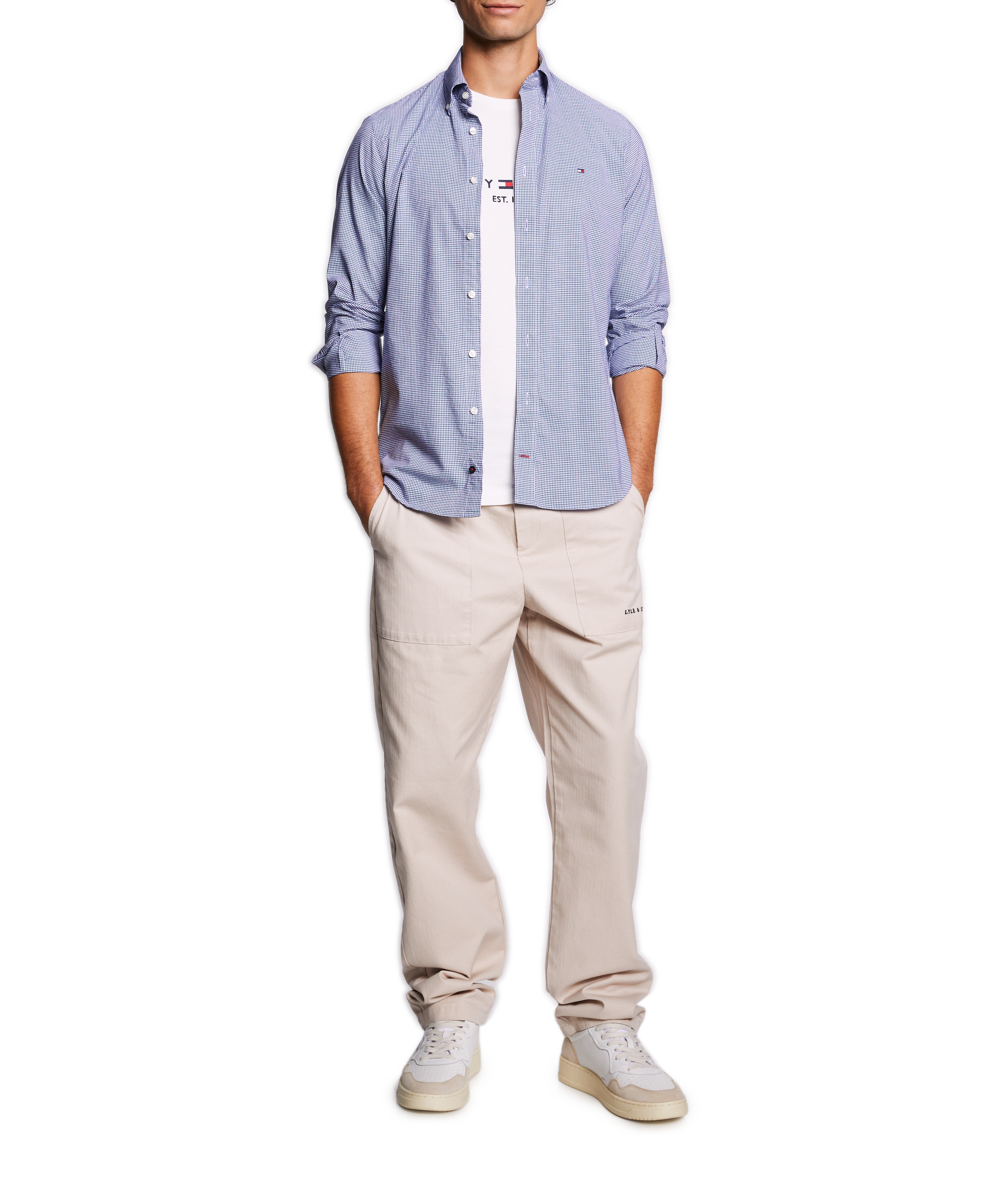 Organic cotton logo T-shirt TOMMY HILFIGER White