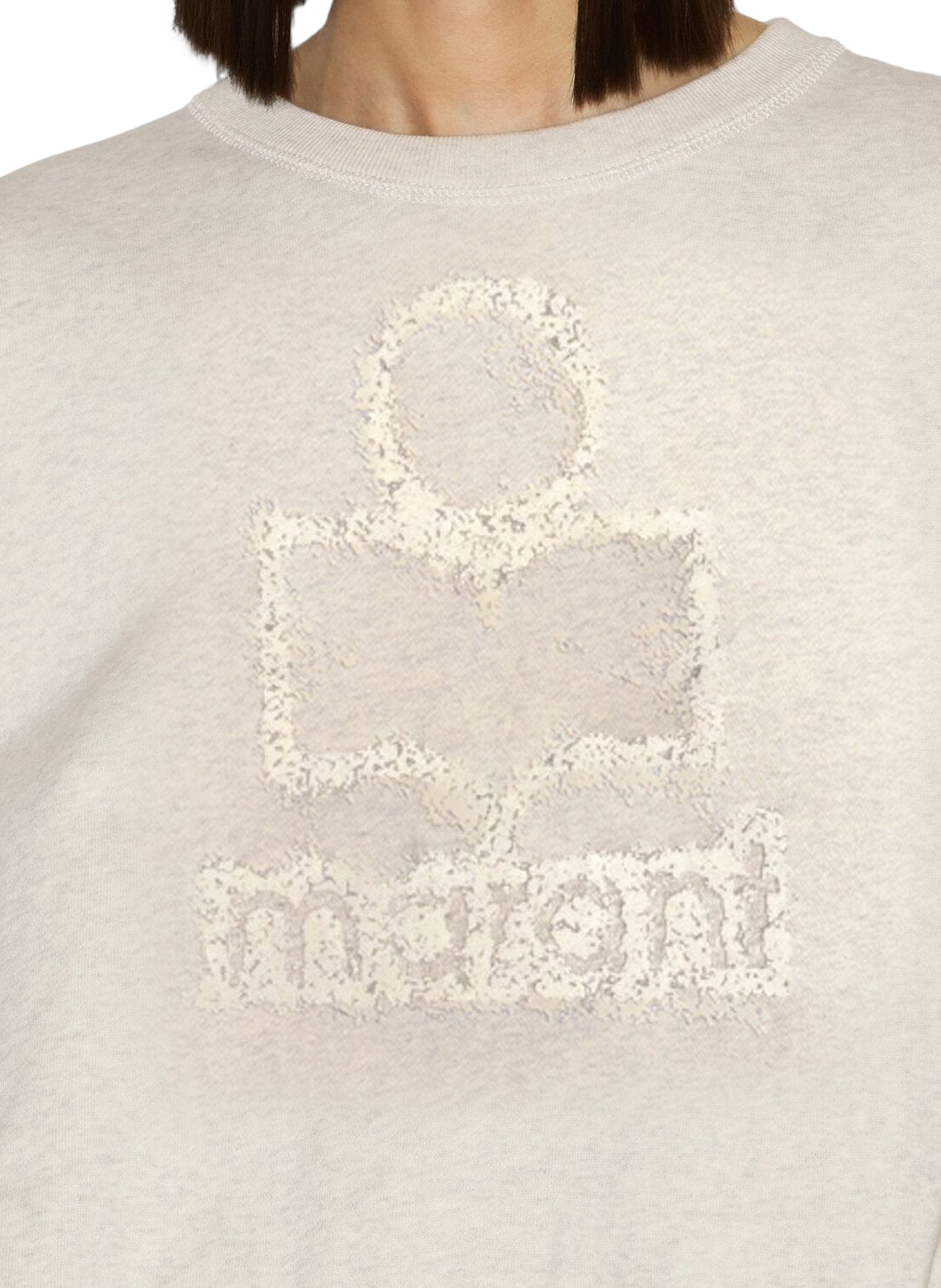 Sweat-shirt mobyli en coton molletonné ISABEL MARANT Blanc