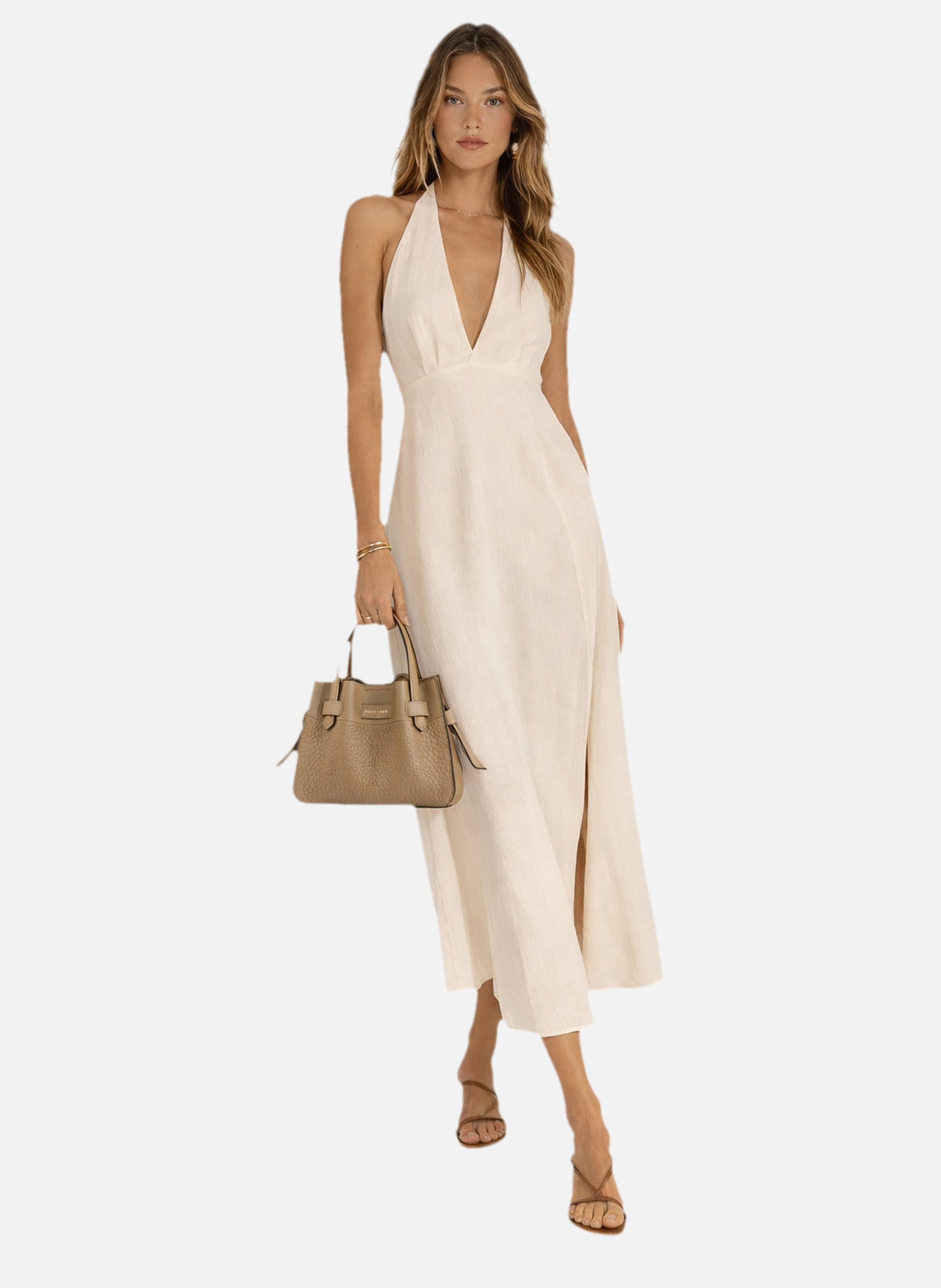 Blossom | sac à main nano en cuir de vachette | Gris POURCHET Femme