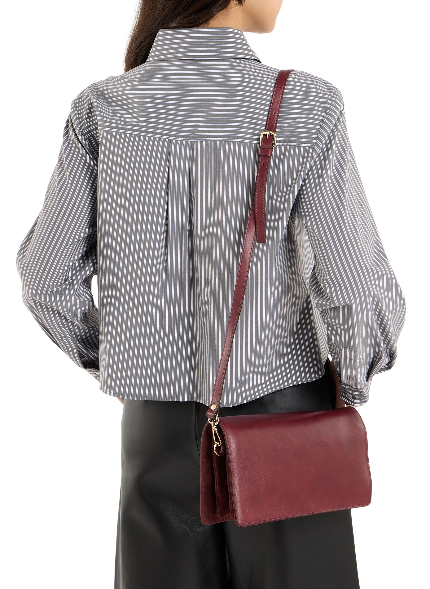 Leather shoulder bag SAISON 1865 Red