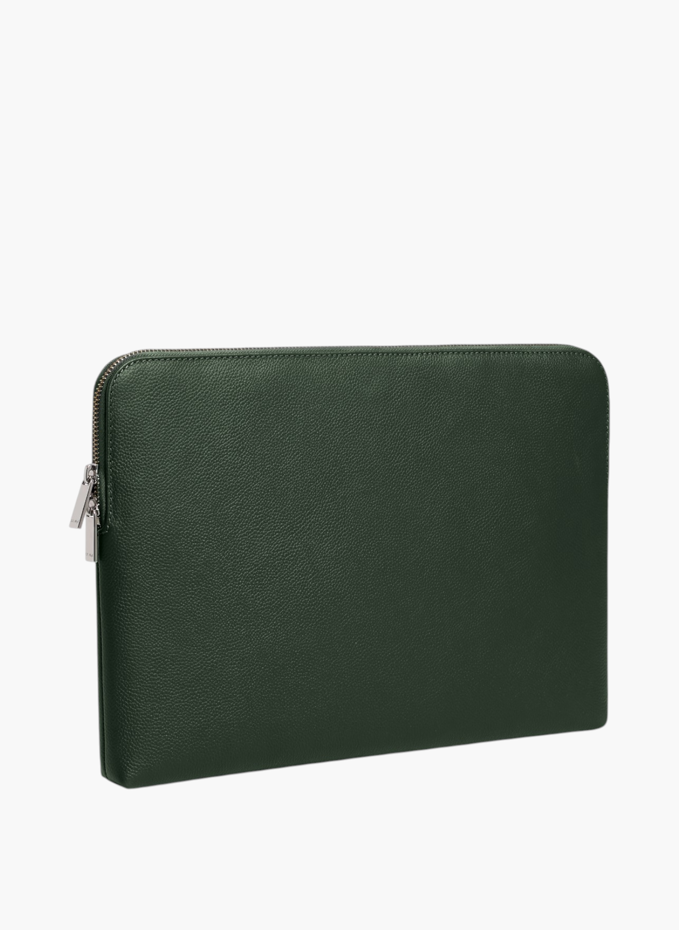 Pochette ordinateur 14" en cuir grainé LE TANNEUR Vert