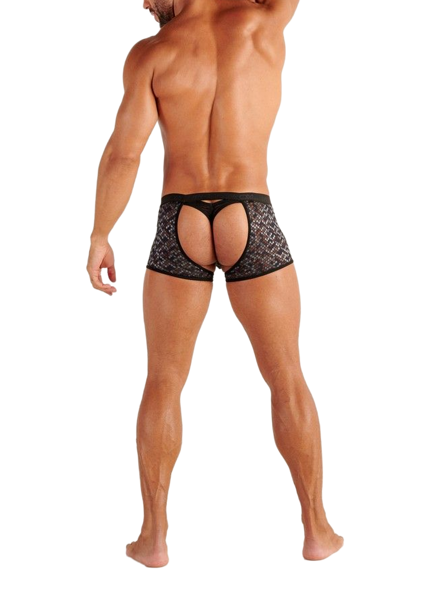 Lace boxer thong WOH Black