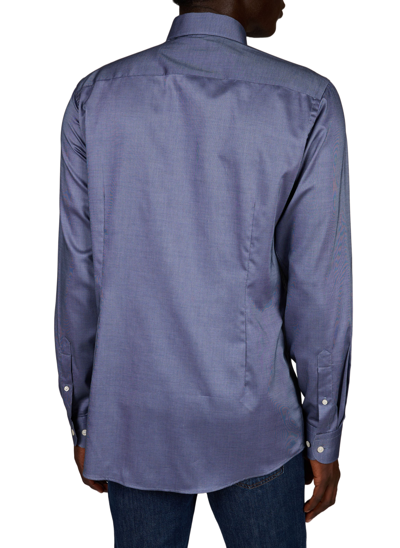 Straight cotton shirt ETON Blue