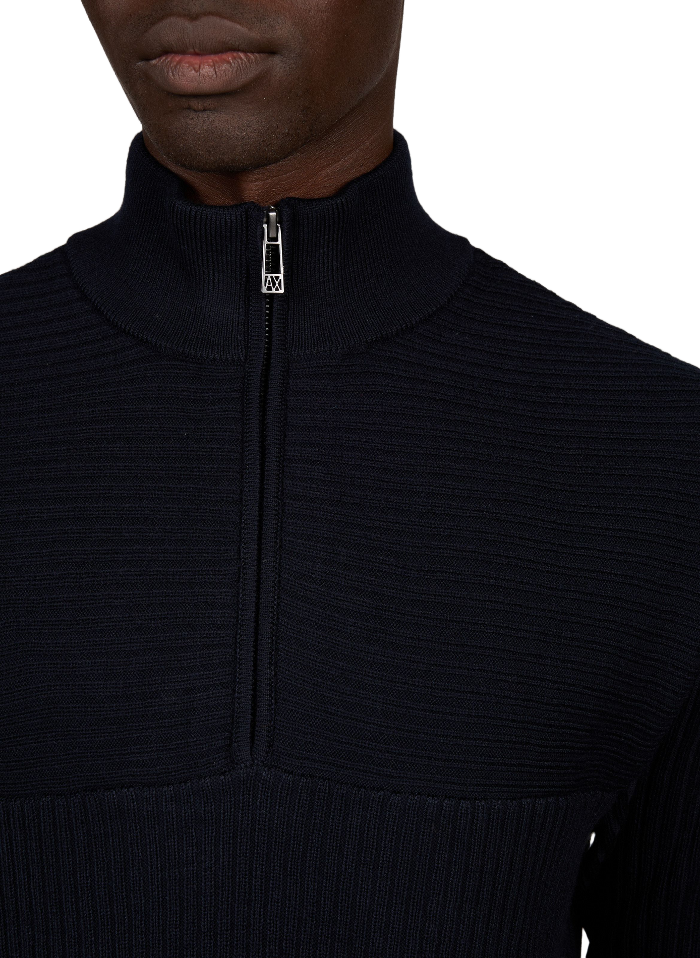 Knitted straight-fit jumper  ARMANI EXCHANGE Blue