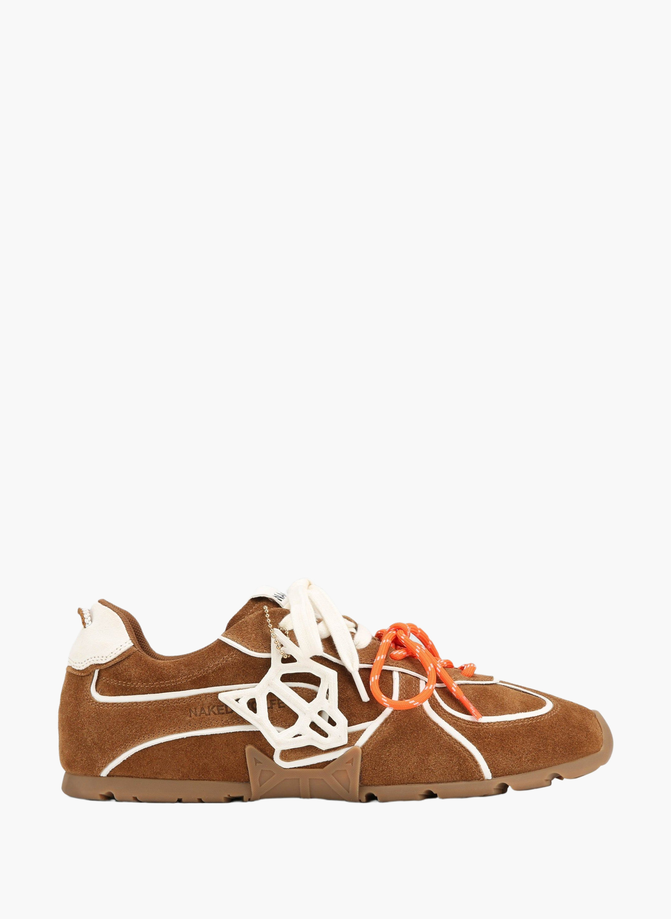 Baskets ace m en daim NAKED WOLFE Marron