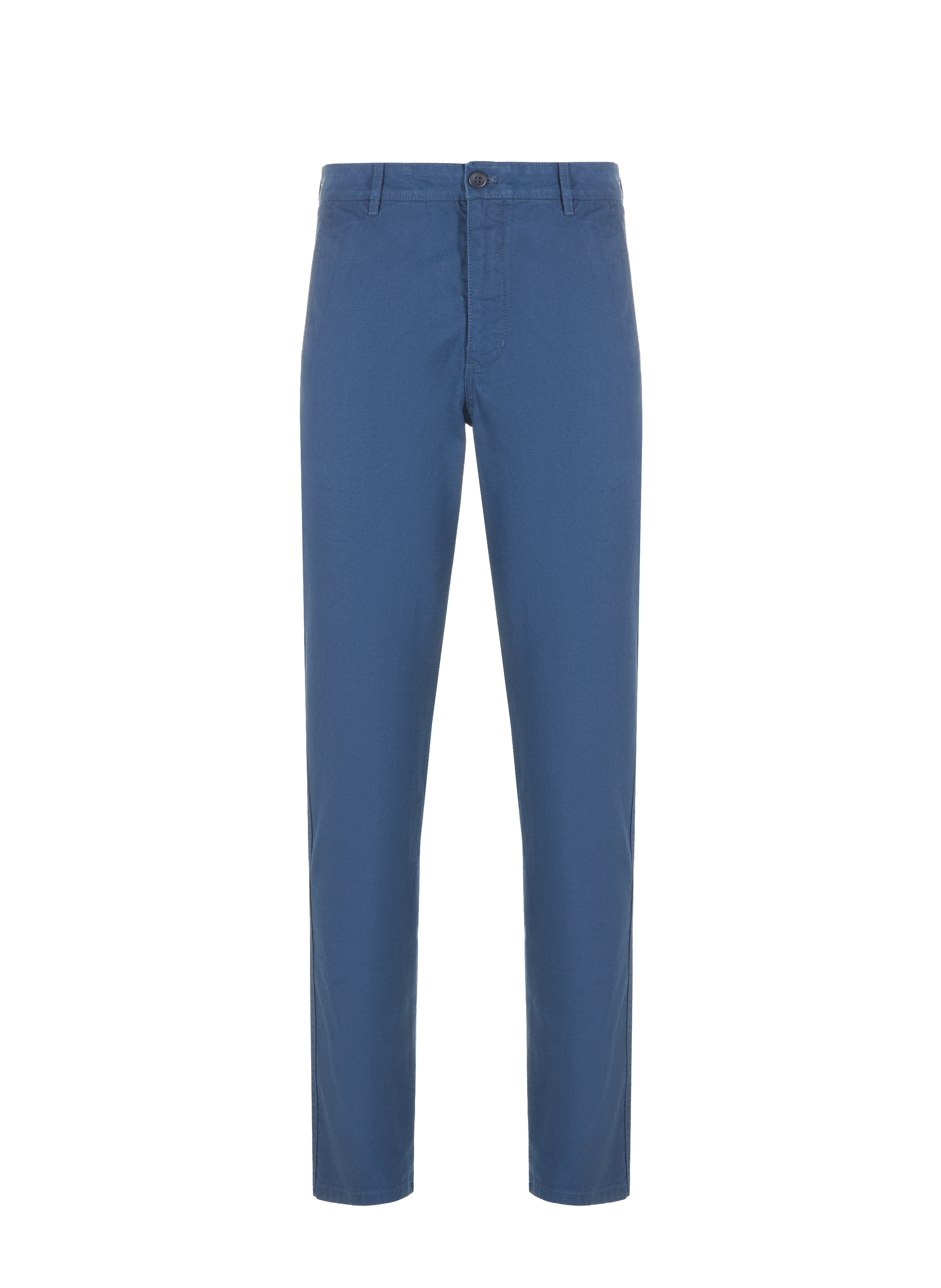 Pantalon slim en chanvre et coton