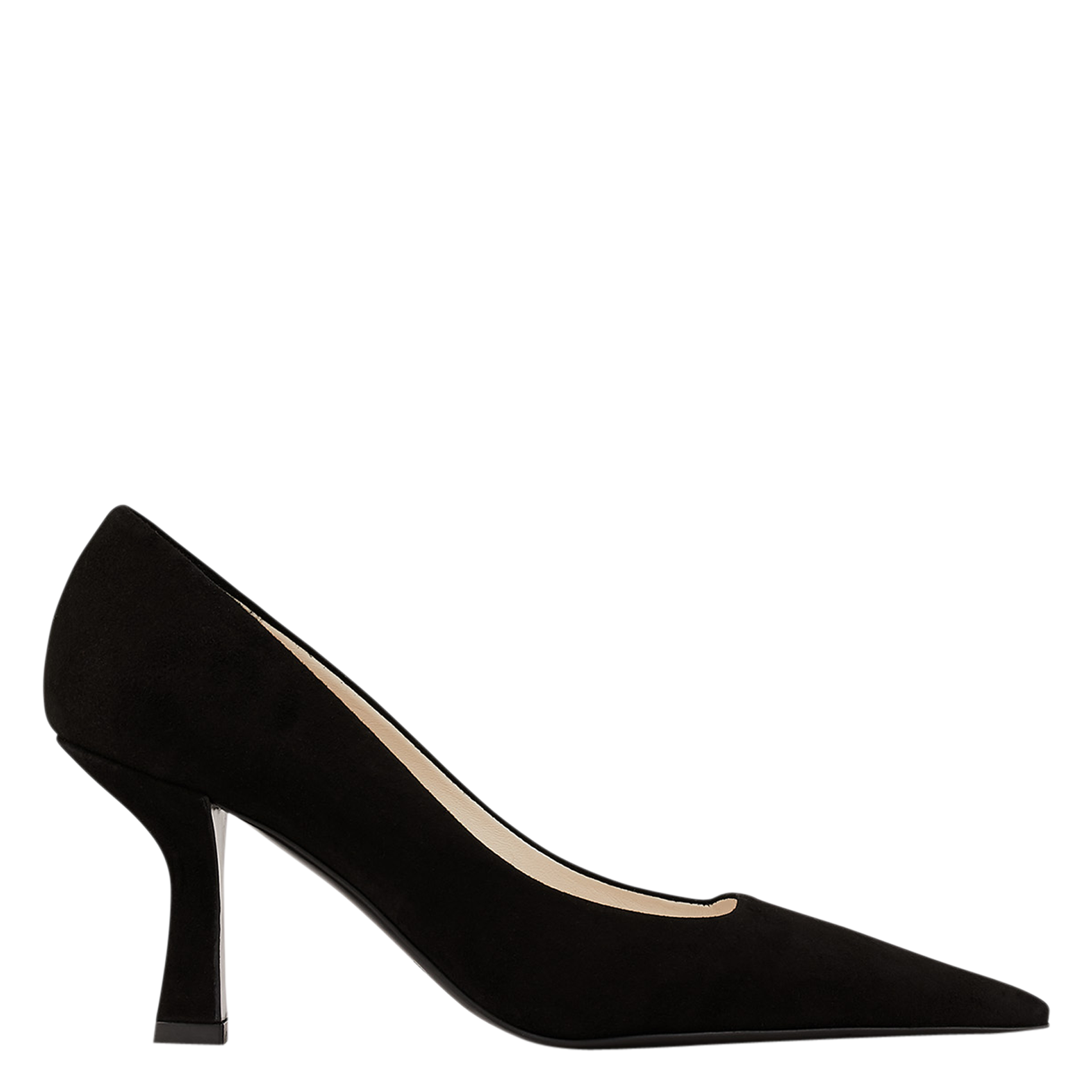 Escarpins DI SANDRO à Bout Ouvert - Taille EU 35,5 - Blanc-Noir - Talon 8 Cm - Occasion Très Bon état