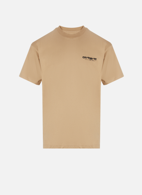 T-Shirt mit Muster auf der Rückseite BeigeCARHARTT WIP 