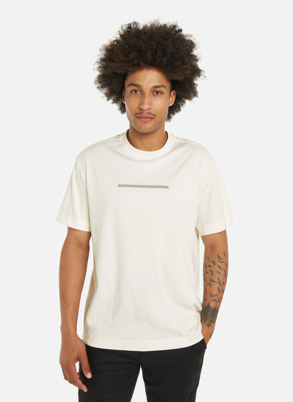 CALVIN KLEIN T-shirt en coton  Beige