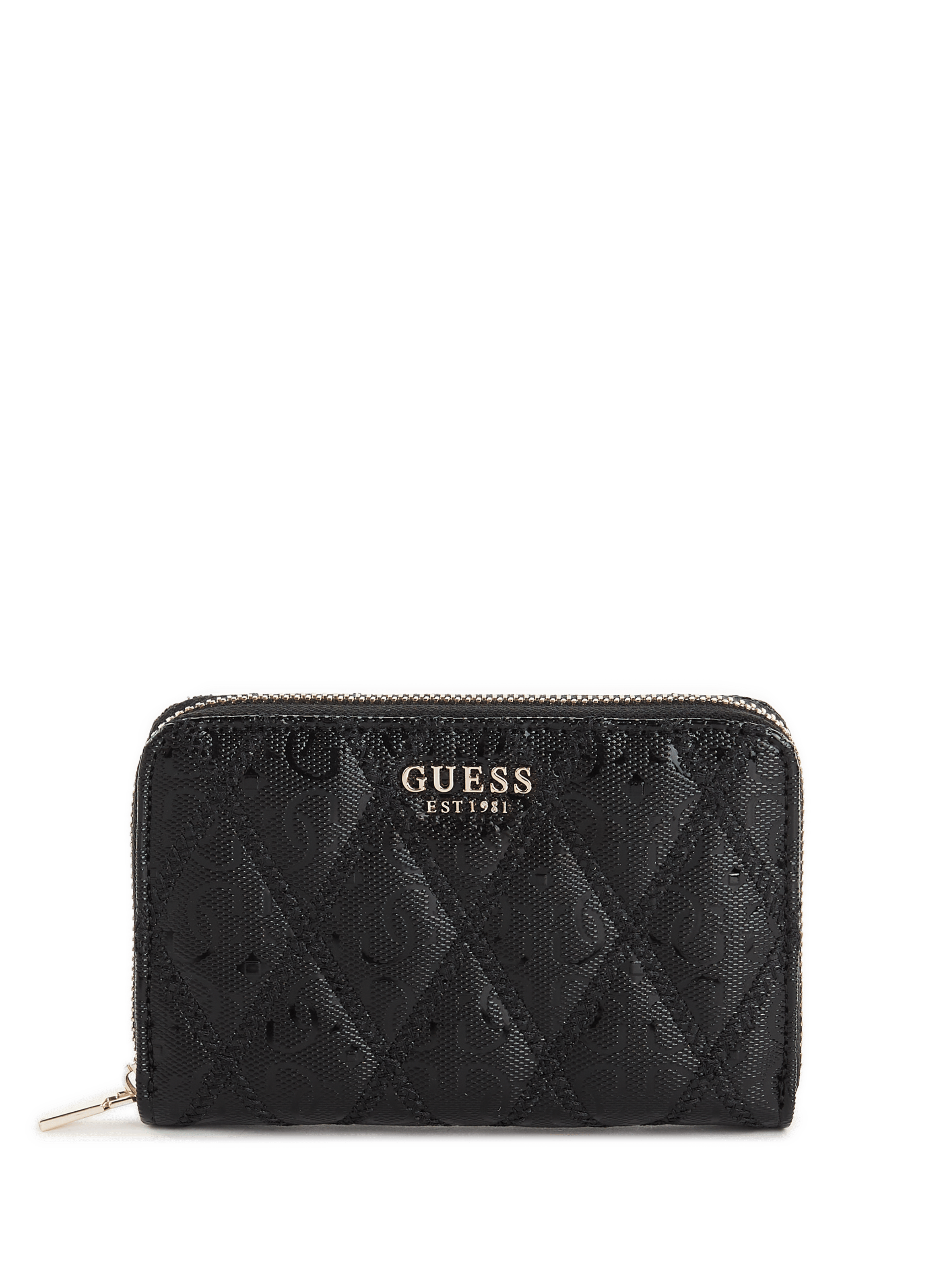 Monogram wallet GUESS Black