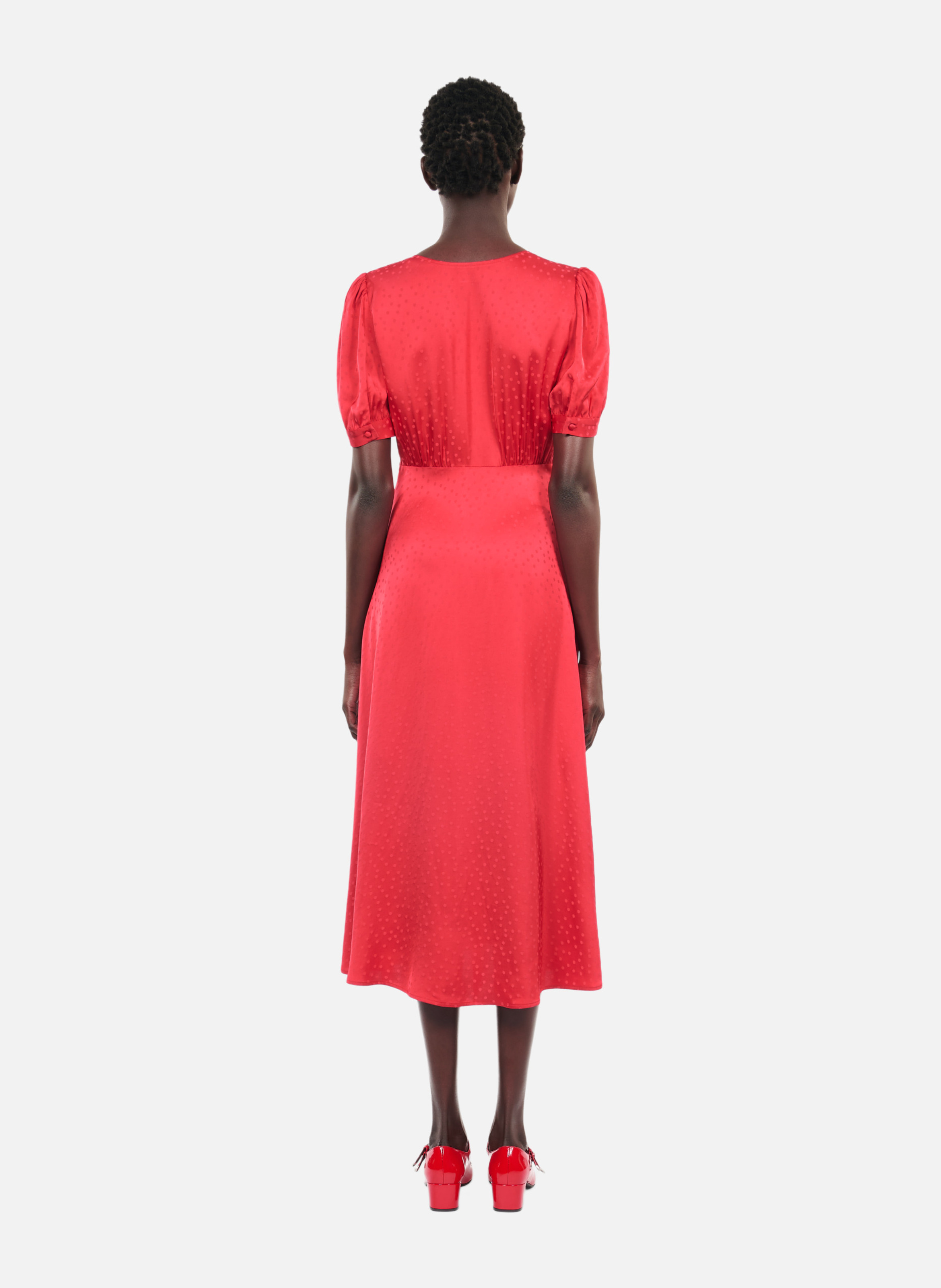 Robe longue avec boutonnage THE KOOPLES Rouge