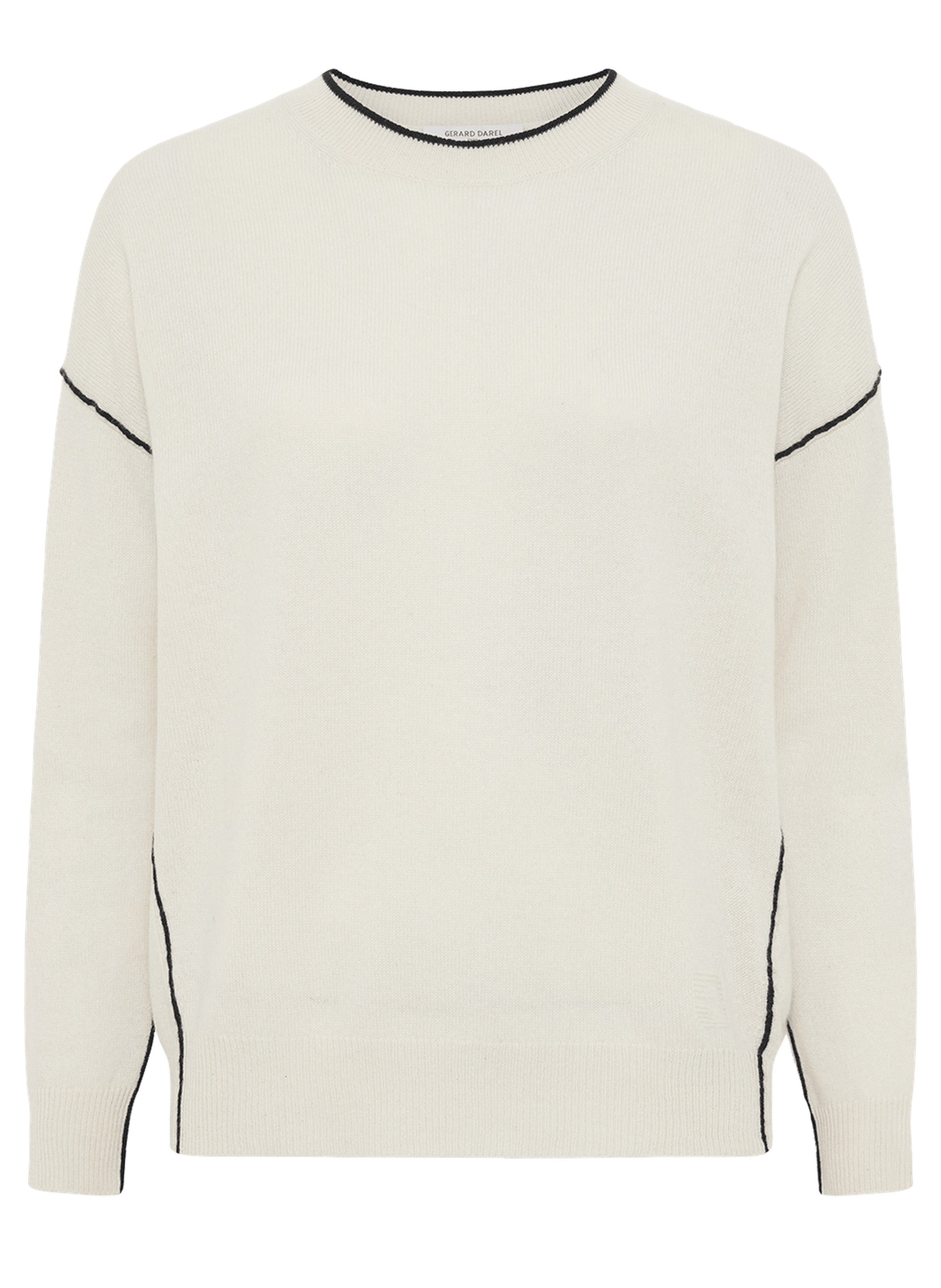 Pull en cachemire à liseré - jayda GERARD DAREL Beige