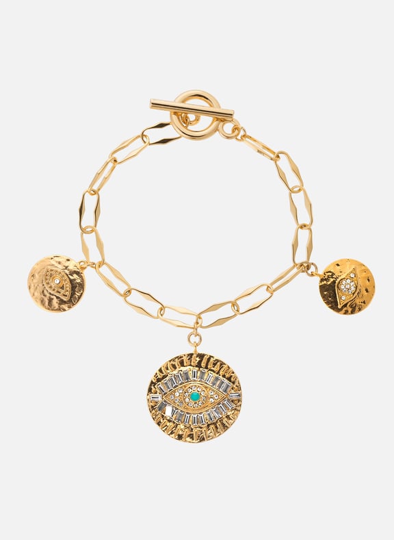 Bracelet chaîne avec pampilles marabout Doré by HIPANEMA HIPANEMA Bracelet chaîne avec pampilles marabout Doré
