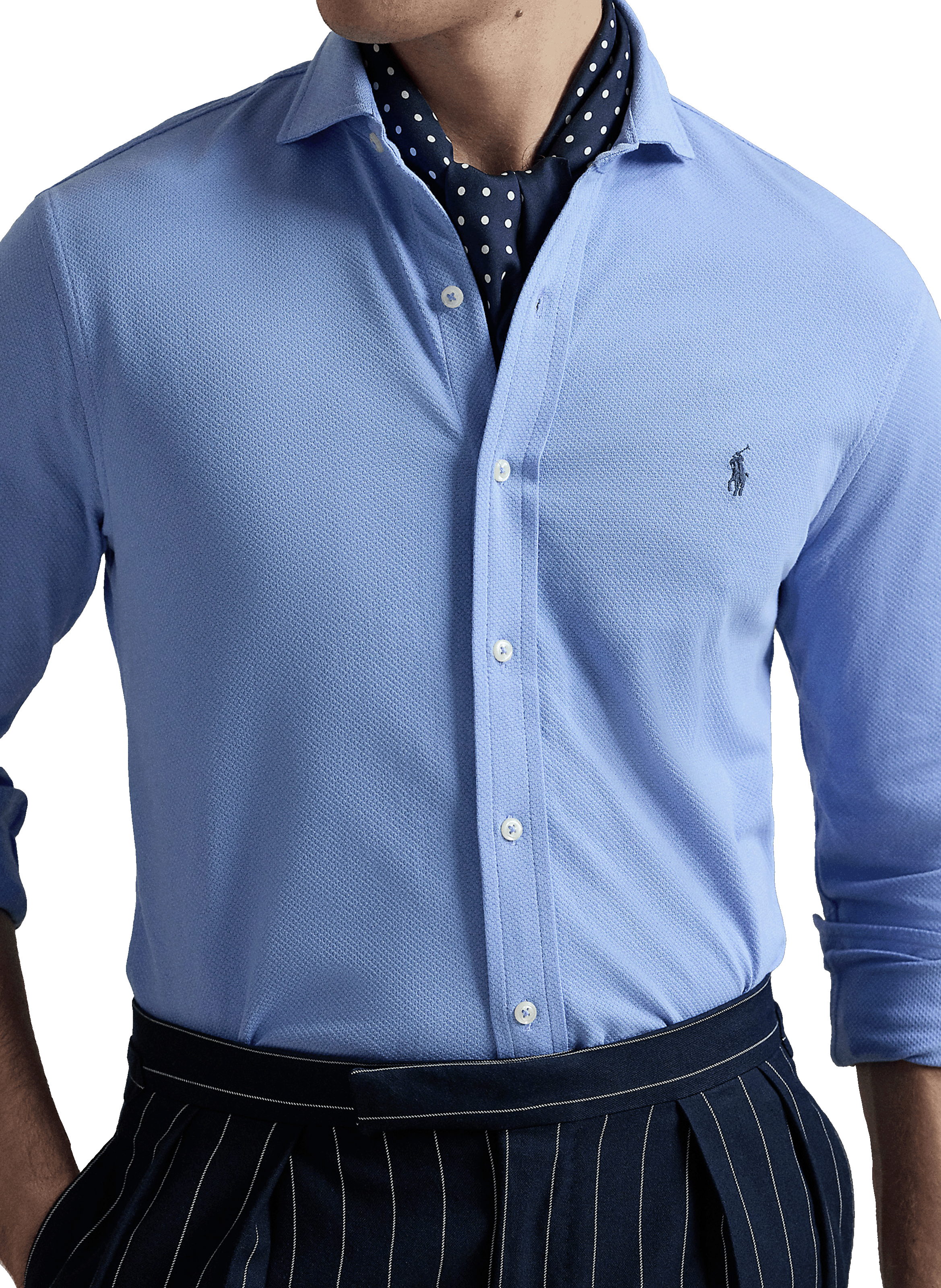 Chemise slim en coton  POLO RALPH LAUREN Bleu