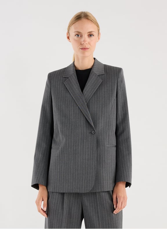 Wael patterned suit jacket Grey by SAISON 1865 SAISON 1865 Wael patterned suit jacket Grey