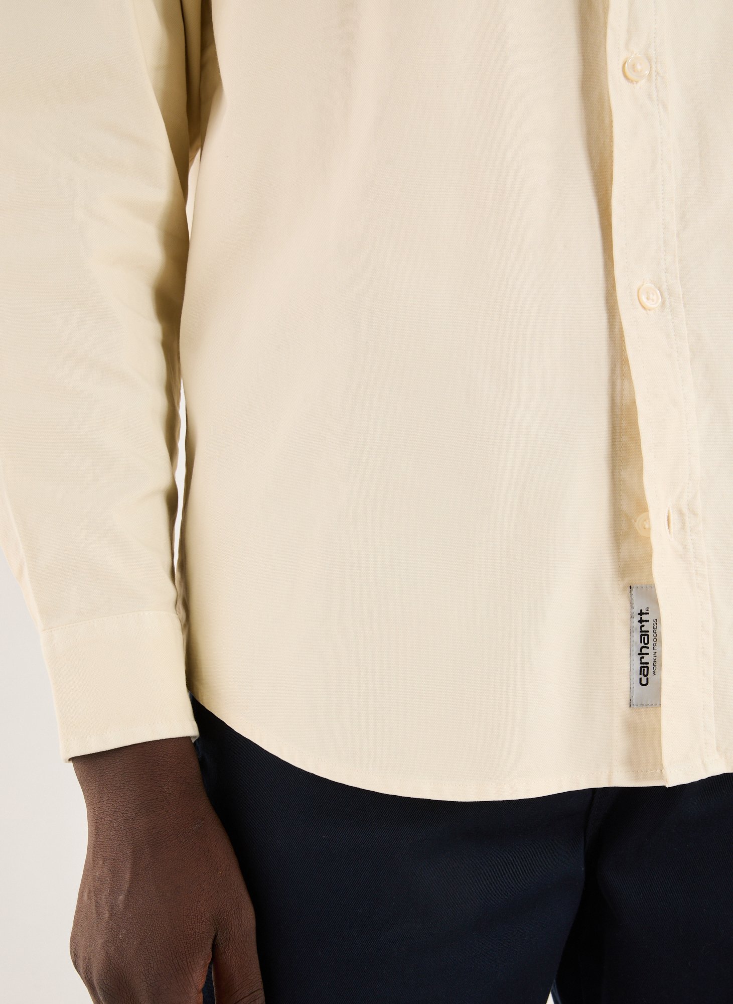 Shirt with American collar in cotton CARHARTT WIP Beige
