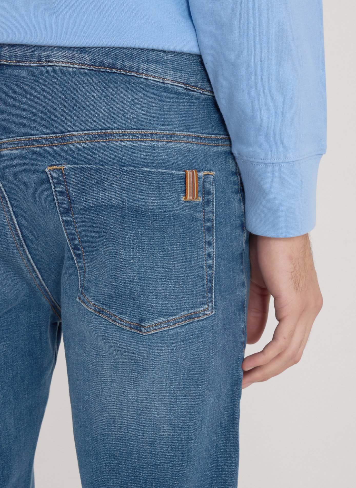 Cotton-blend slim-fit jeans NOTIFY Blue