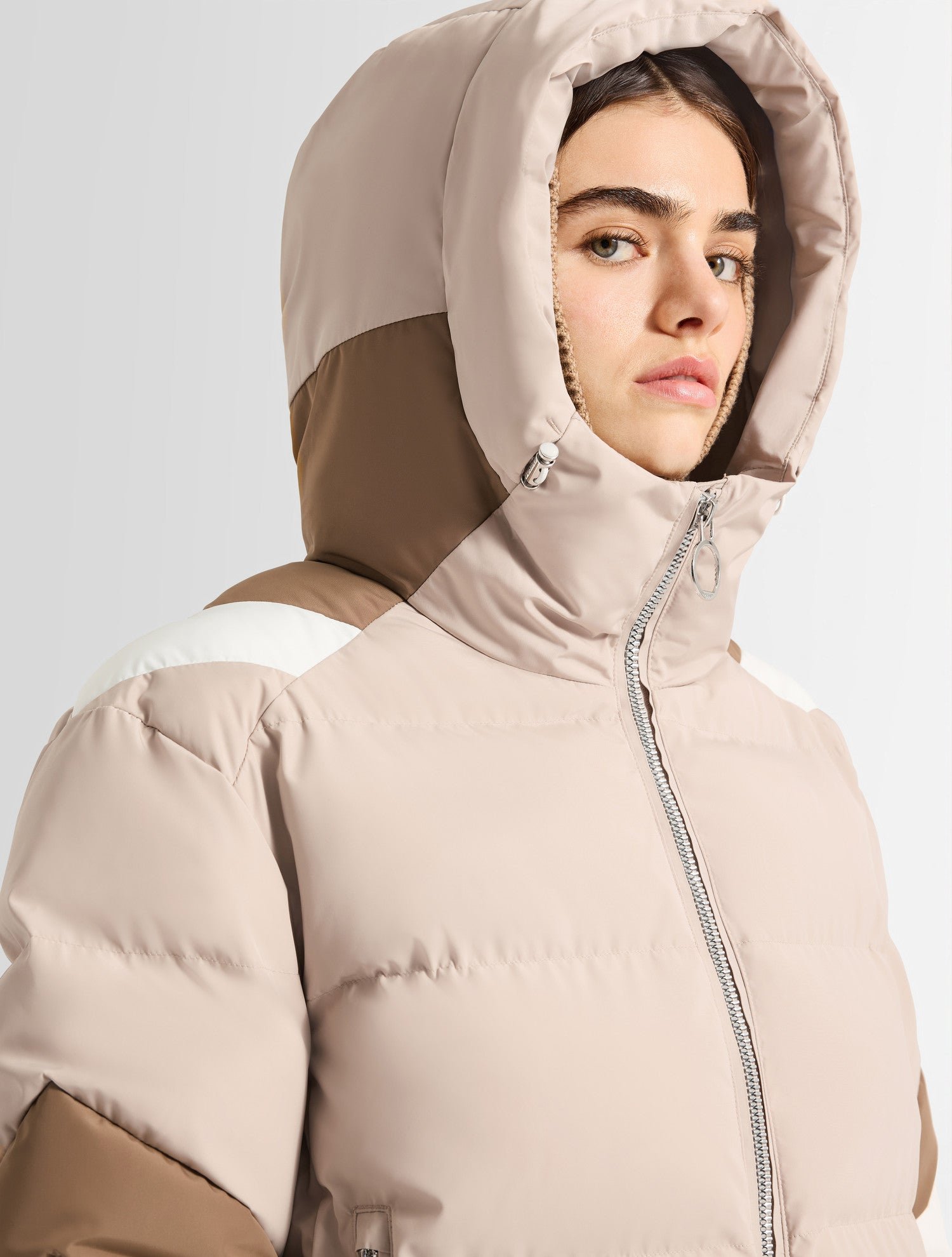Doudoune charloy col capuche coupe oversize FUSALP Blanc