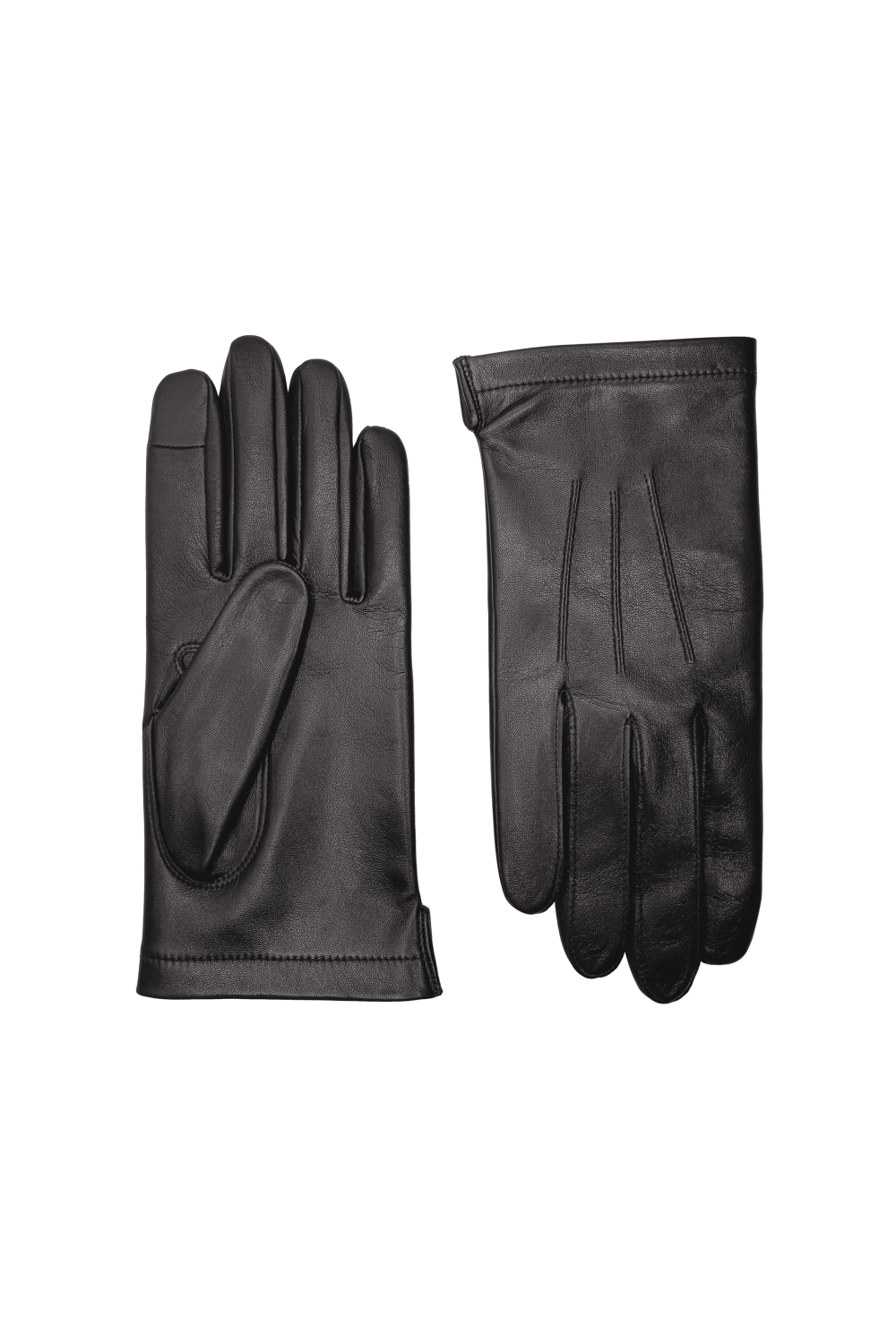 AGNELLE Gants army homme cuir non doublés Noir