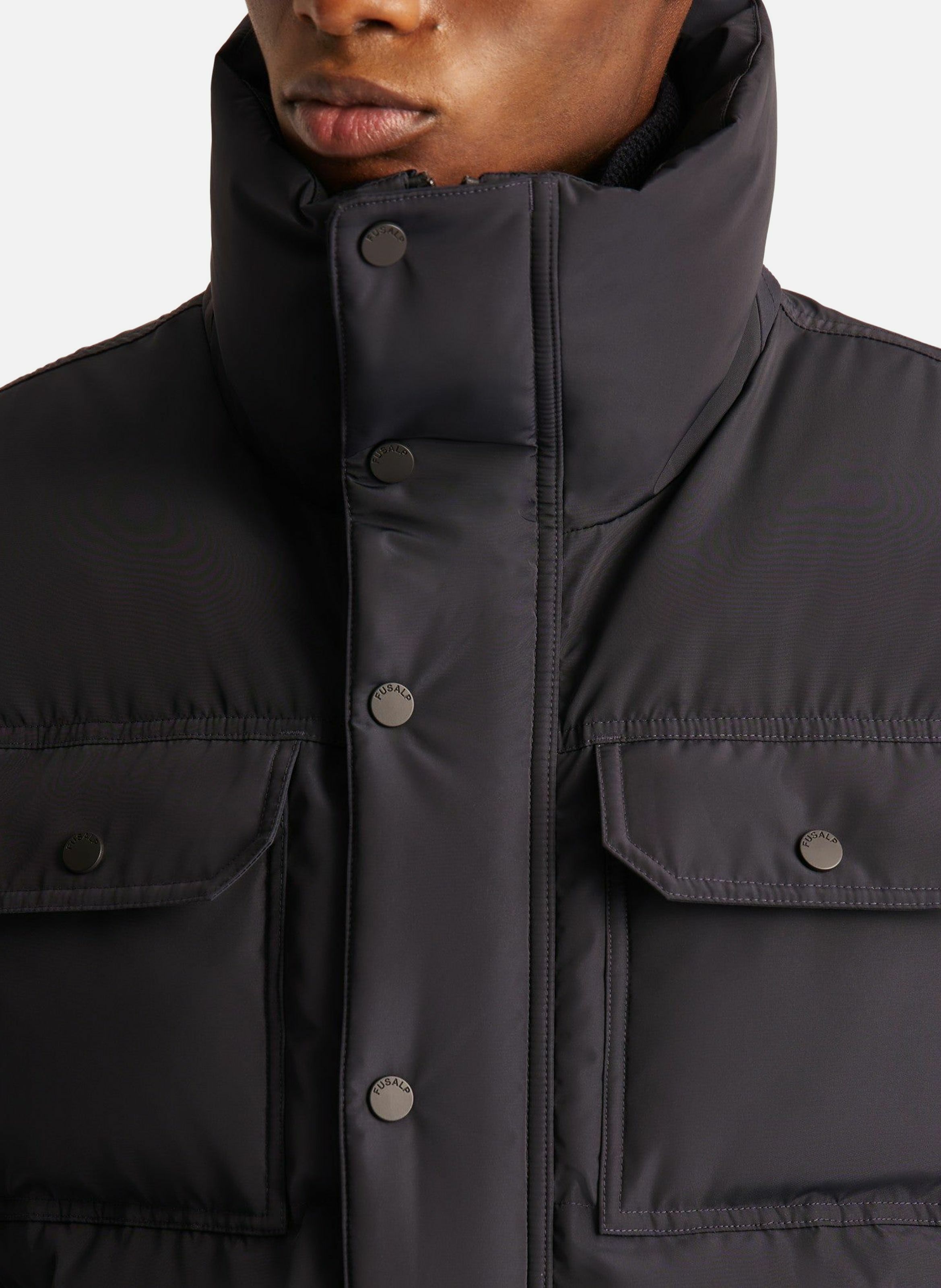 Veste carlo col montant coupe regular FUSALP Bleu