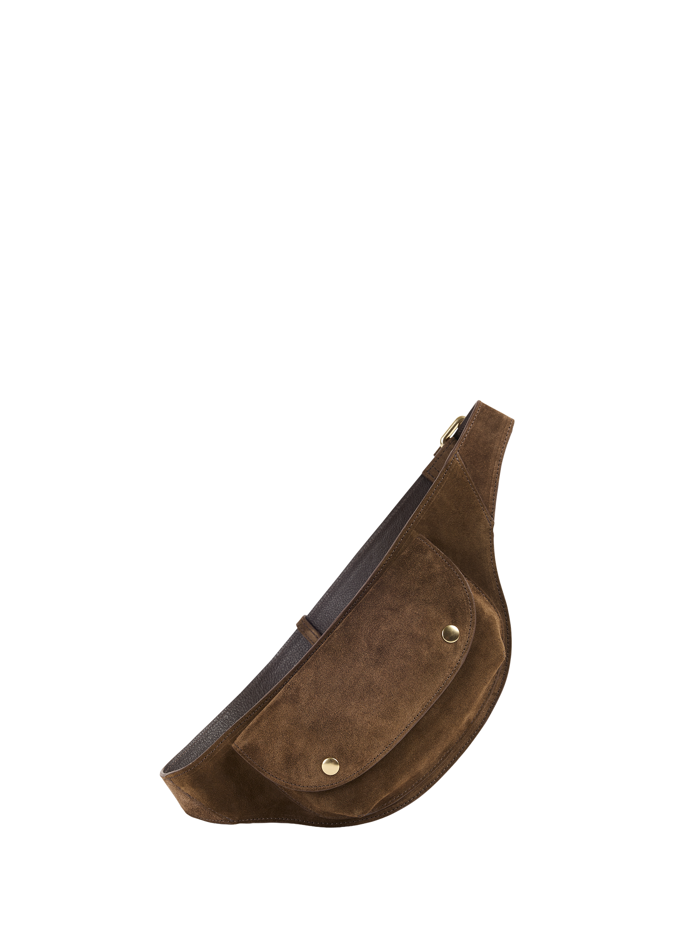 Sac ceinture Arizona en cuir suédé NAT & NIN Marron